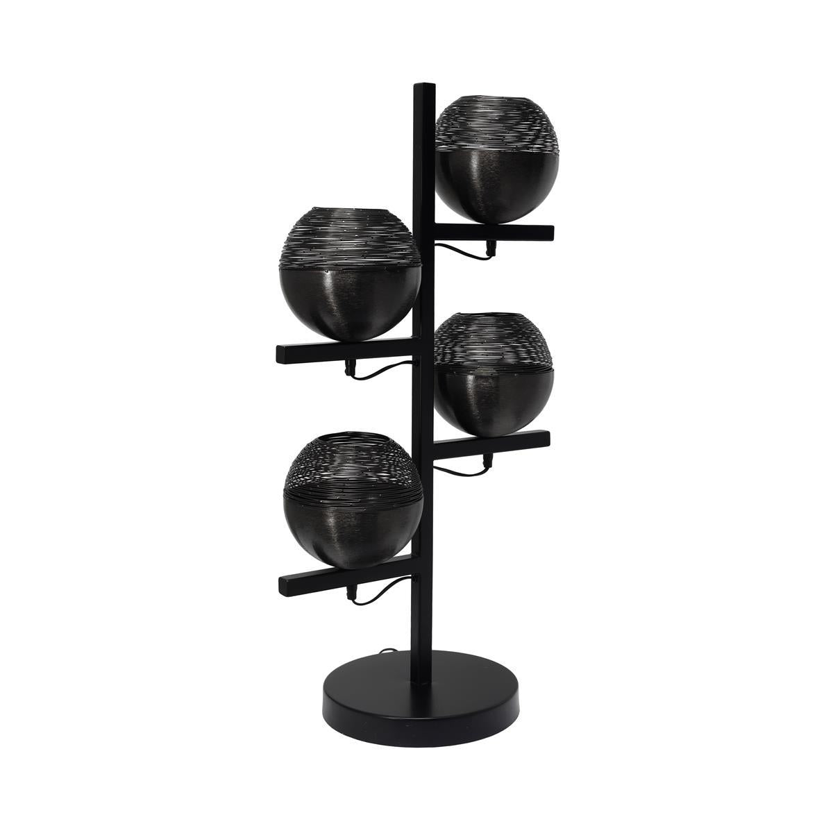 kayoom-stehlampe-eclipse-125-schwarze-design-stehlampe-im-kugel-design-92-cm-hoc image 3