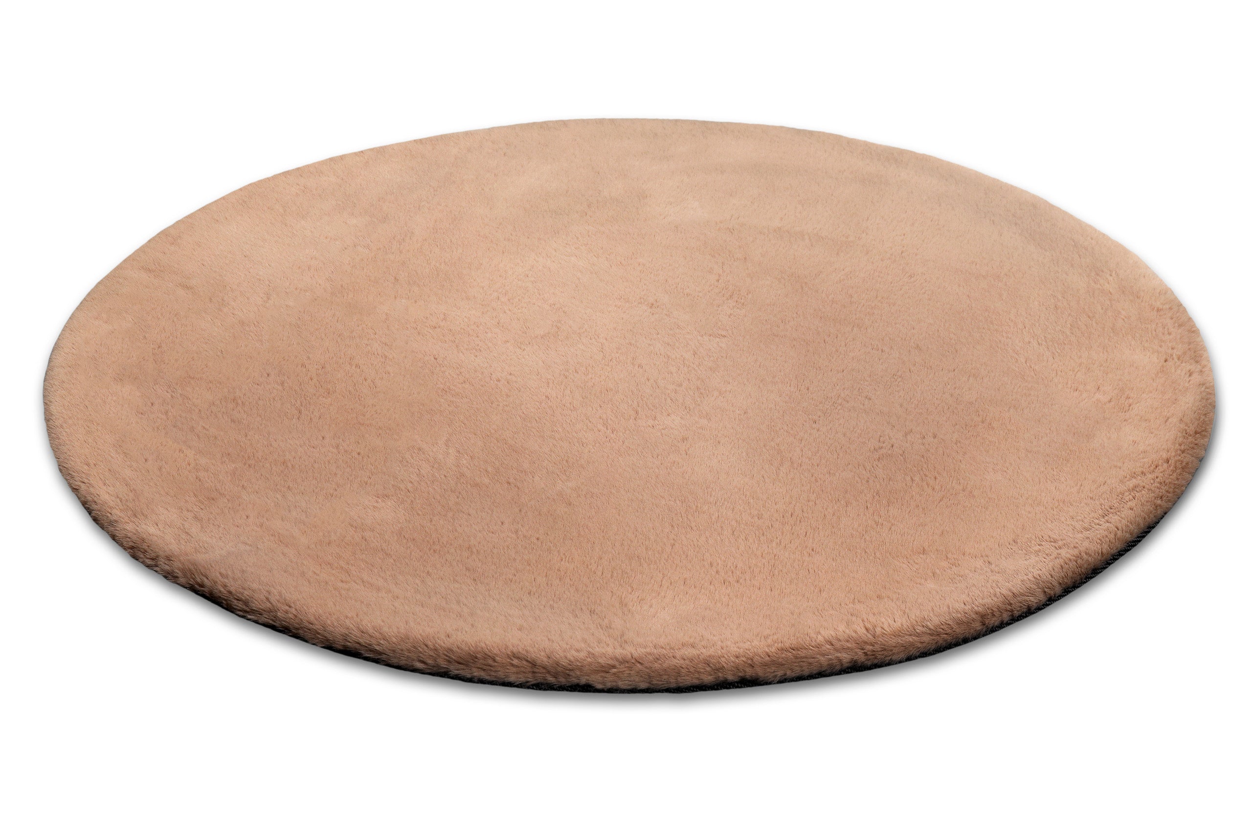 weconhome-basics-anna-kunstfell-teppich-rund-apricot-hochflor image 4