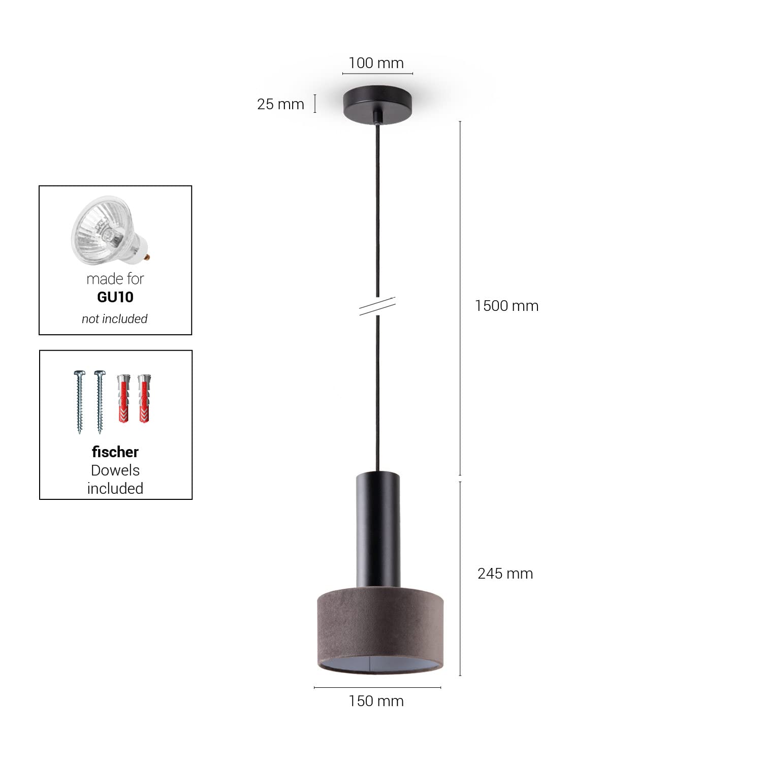 paco-home-pendelleuchte-volta-schwarz-grau-stoffschirm-gu10-1-5-m-kabel image 6