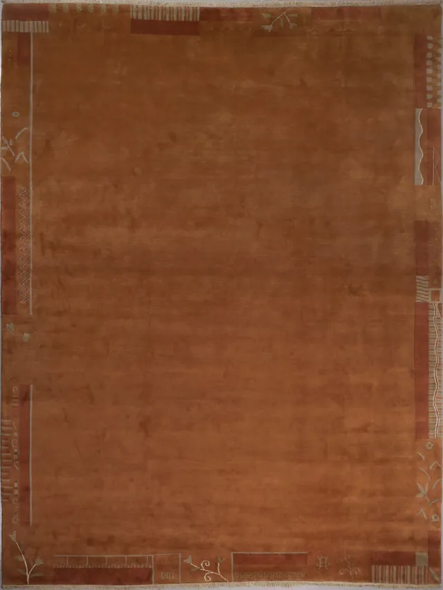 weconhome-tibet-retro-teppich-rot-braun-handgekn-pft-bord-re image 1