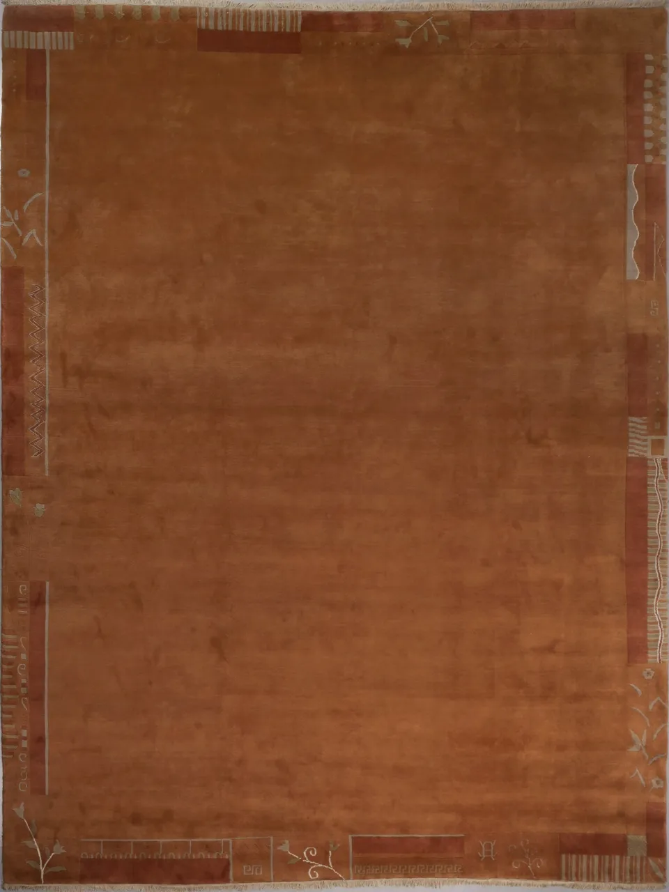 weconhome-tibet-retro-teppich-rot-braun-handgekn-pft-bord-re image 1
