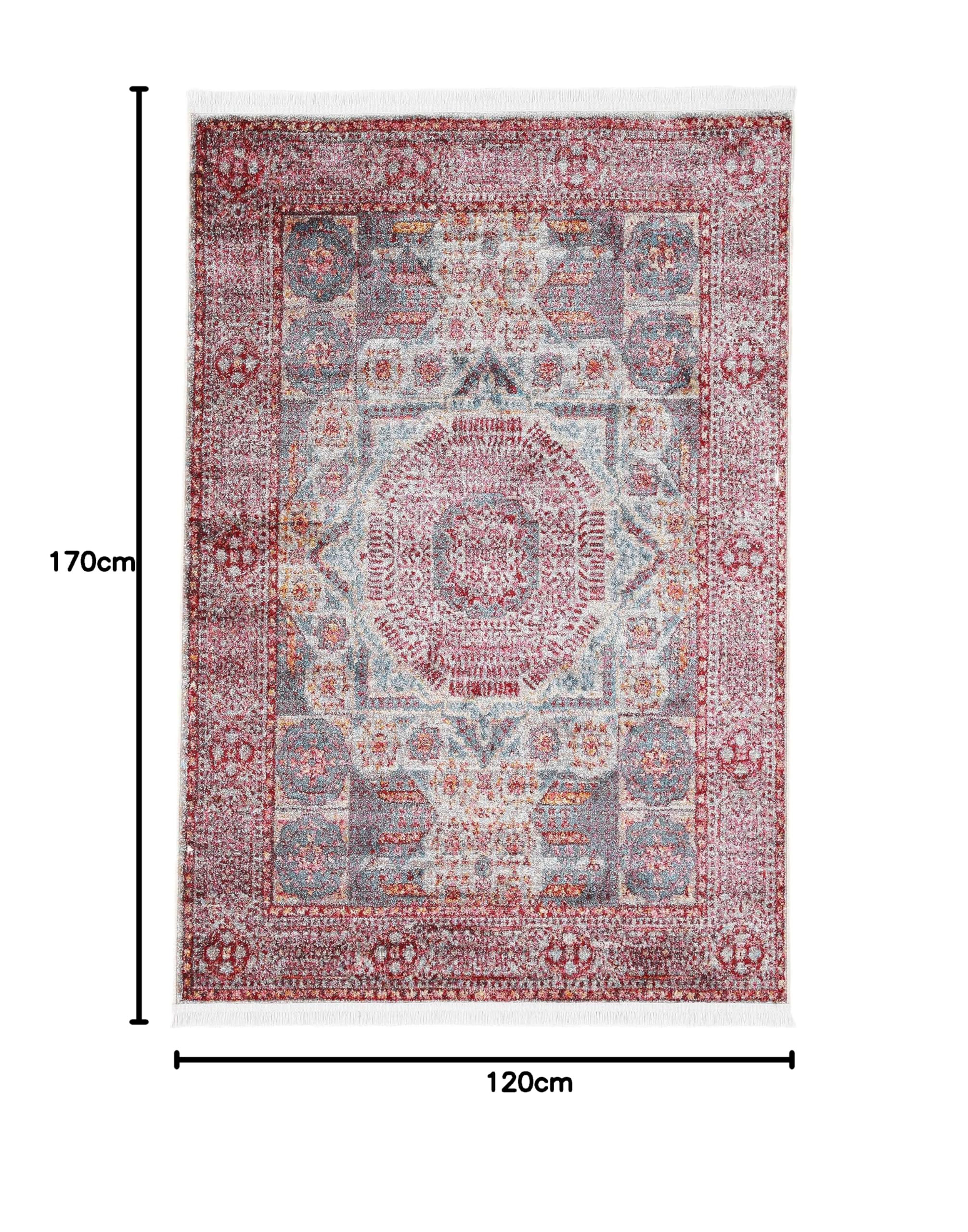 carpetfine-vintage-teppich-anil-rot-120x170-cm image 2