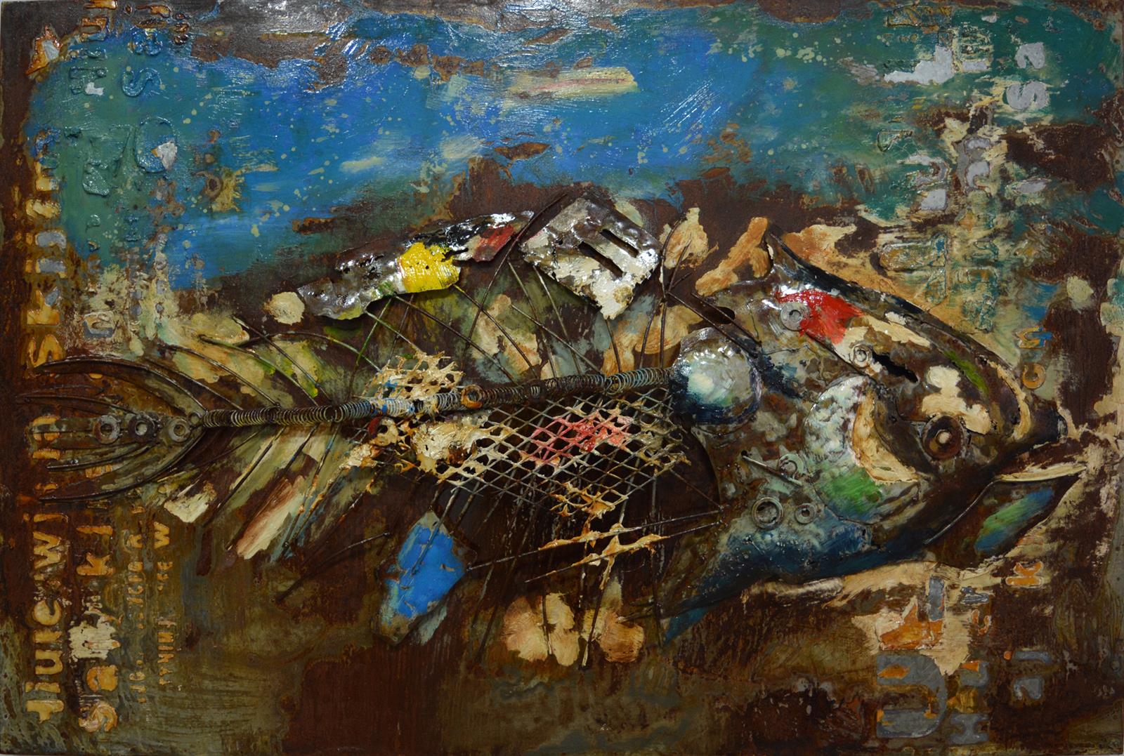 kayoom-metall-wandbild-fisch-120-cm-x-80-cm-3d-effekt-handgefertigtes-kunstwerk image 1