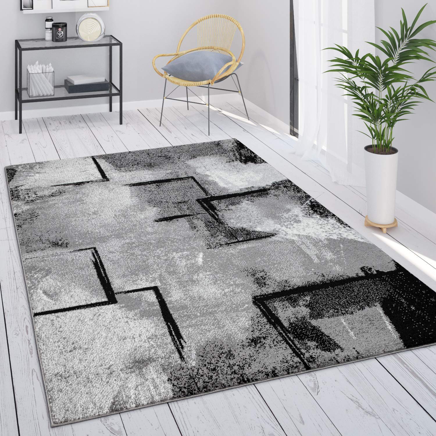 paco-home-metro-kurzflor-teppich-120x170-cm-grau-geometrisch image 7