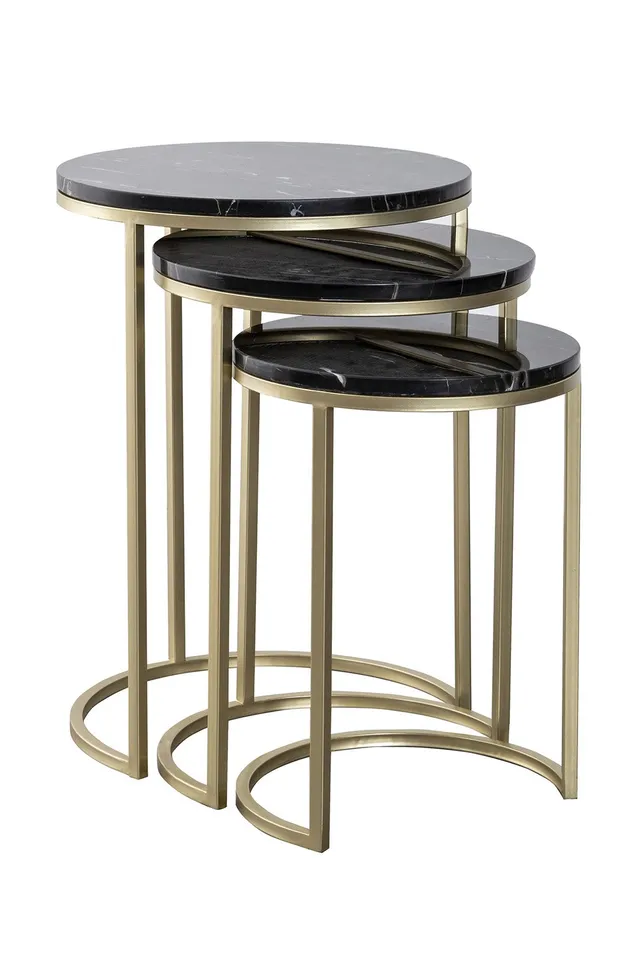 kayoom-beistelltisch-tria-125-3er-set-aus-massivholz-ineinanderschiebbar-modern image 1