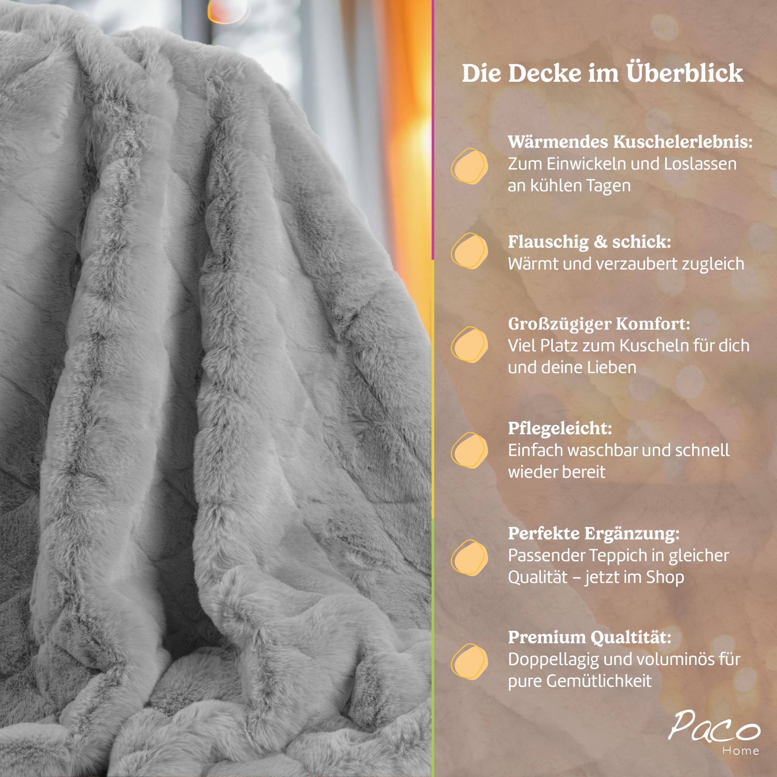 paco-home-kuscheldecke-rautenmuster-150x200cm-grau image 5