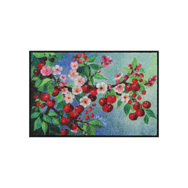 salonloewe-cherry-dream-eingangsmatte-50-x-75-cm-romantisches-design-waschbar-ru image 1