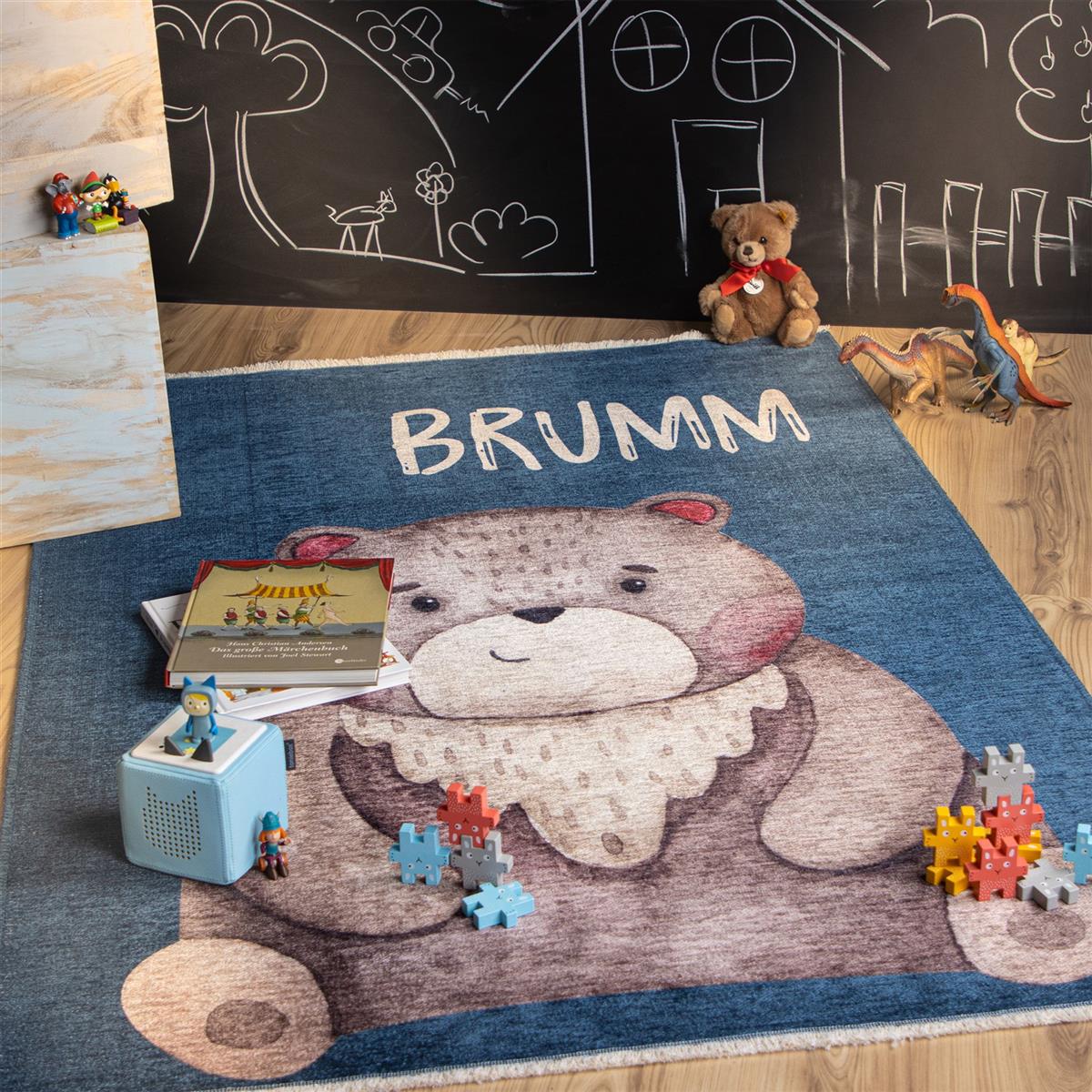 kayoom-joanna-623-brumm-kinderteppich-115-cm-x-170-cm-farbenfrohes-design image 2