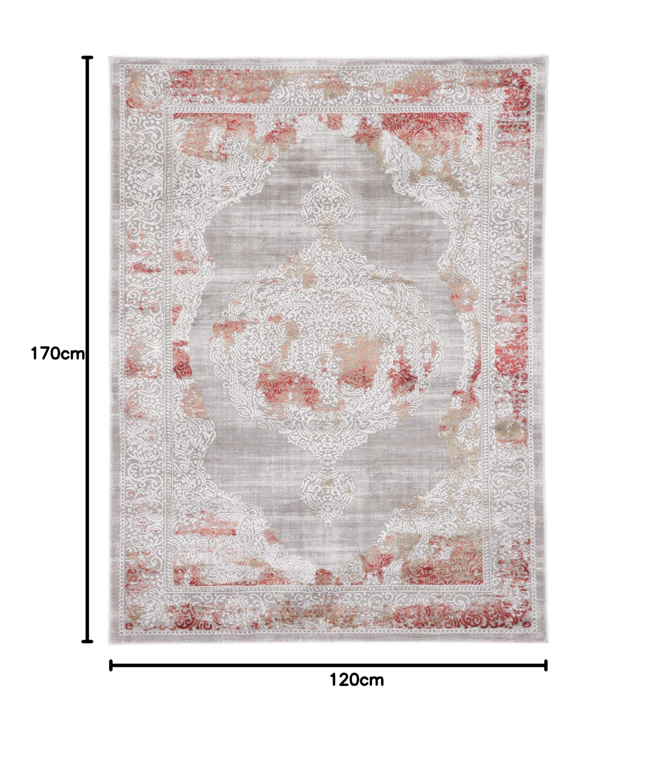 carpetfine-vintage-teppich-amira-beige-120x170-cm-rechteckig-aus-viskose-polyest image 2
