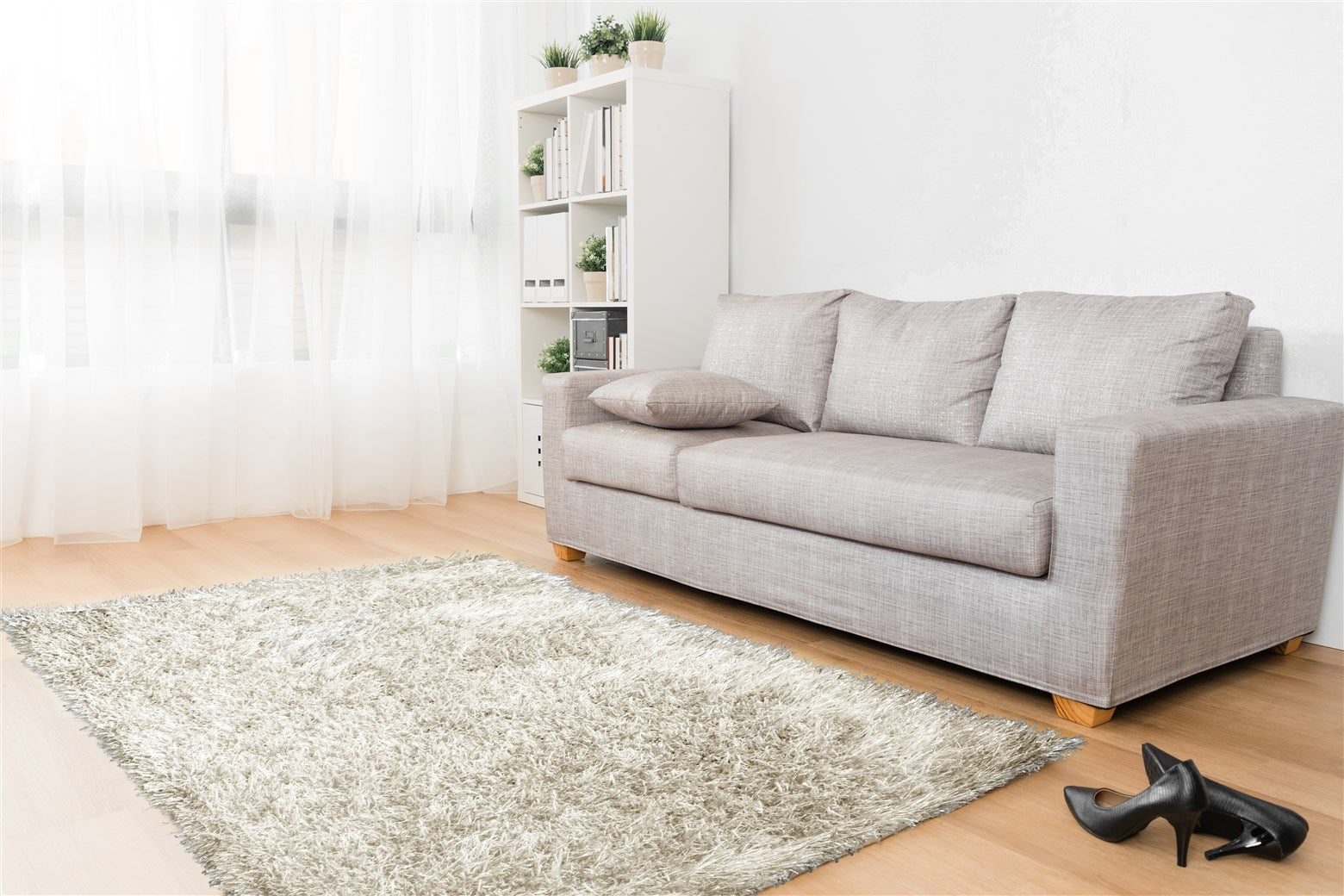 kayoom-beat-8102-creme-langflorteppich-mit-fransigem-flor-farbintensives-design- image 3