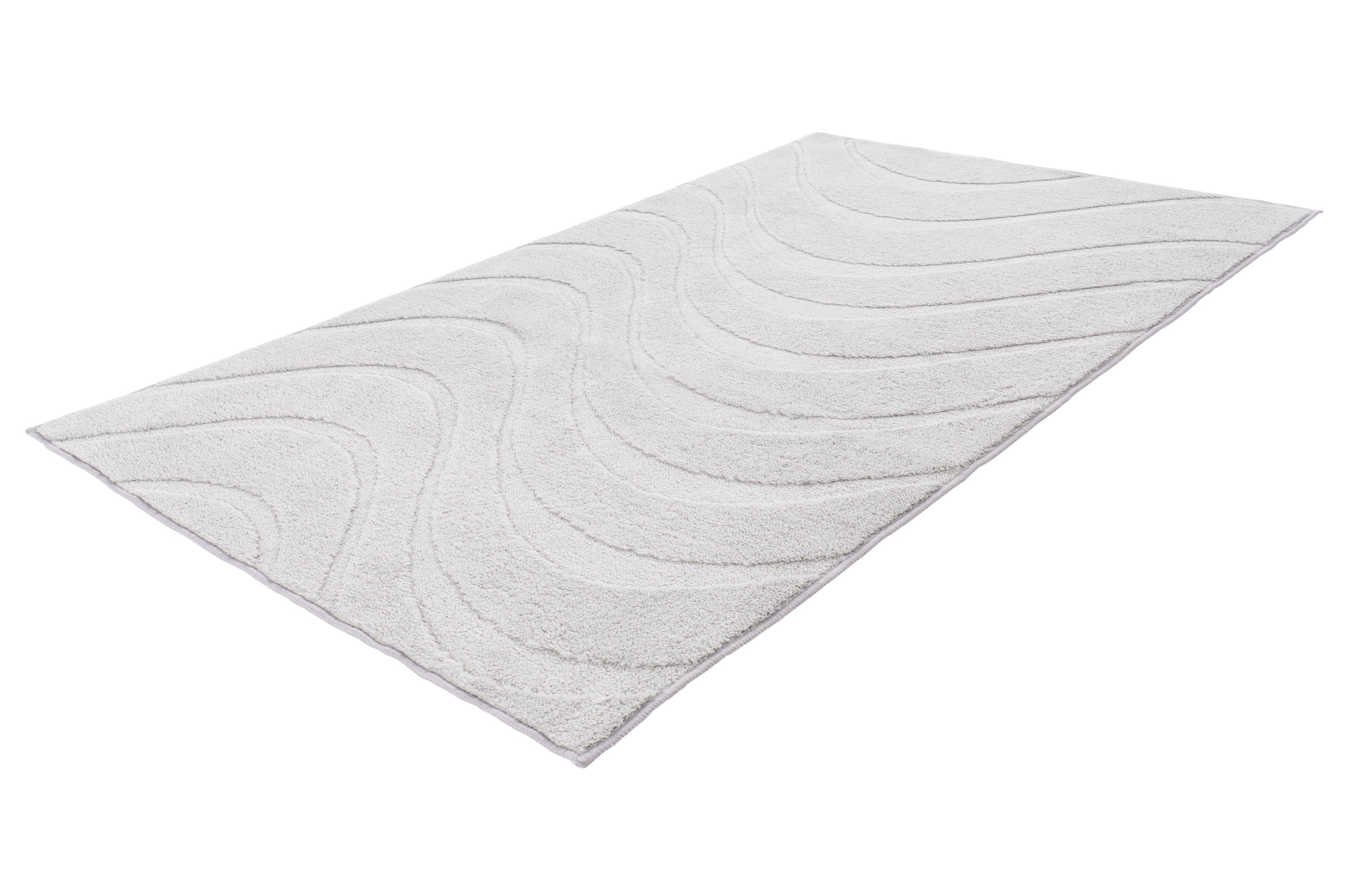 kayoom-badematte-ripple-soft-125-11-mm-flor-1400-g-m-polyester-silber image 2