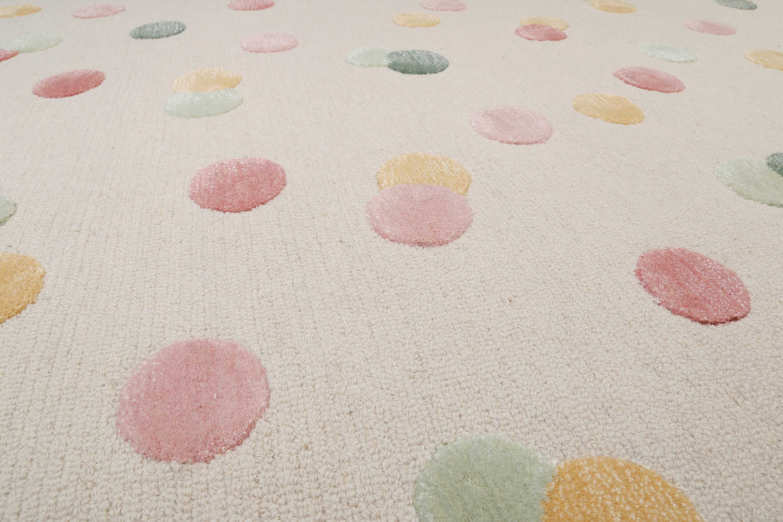 smart-kids-dana-kinderteppich-creme-bunt-polka-dots-wolle image 7