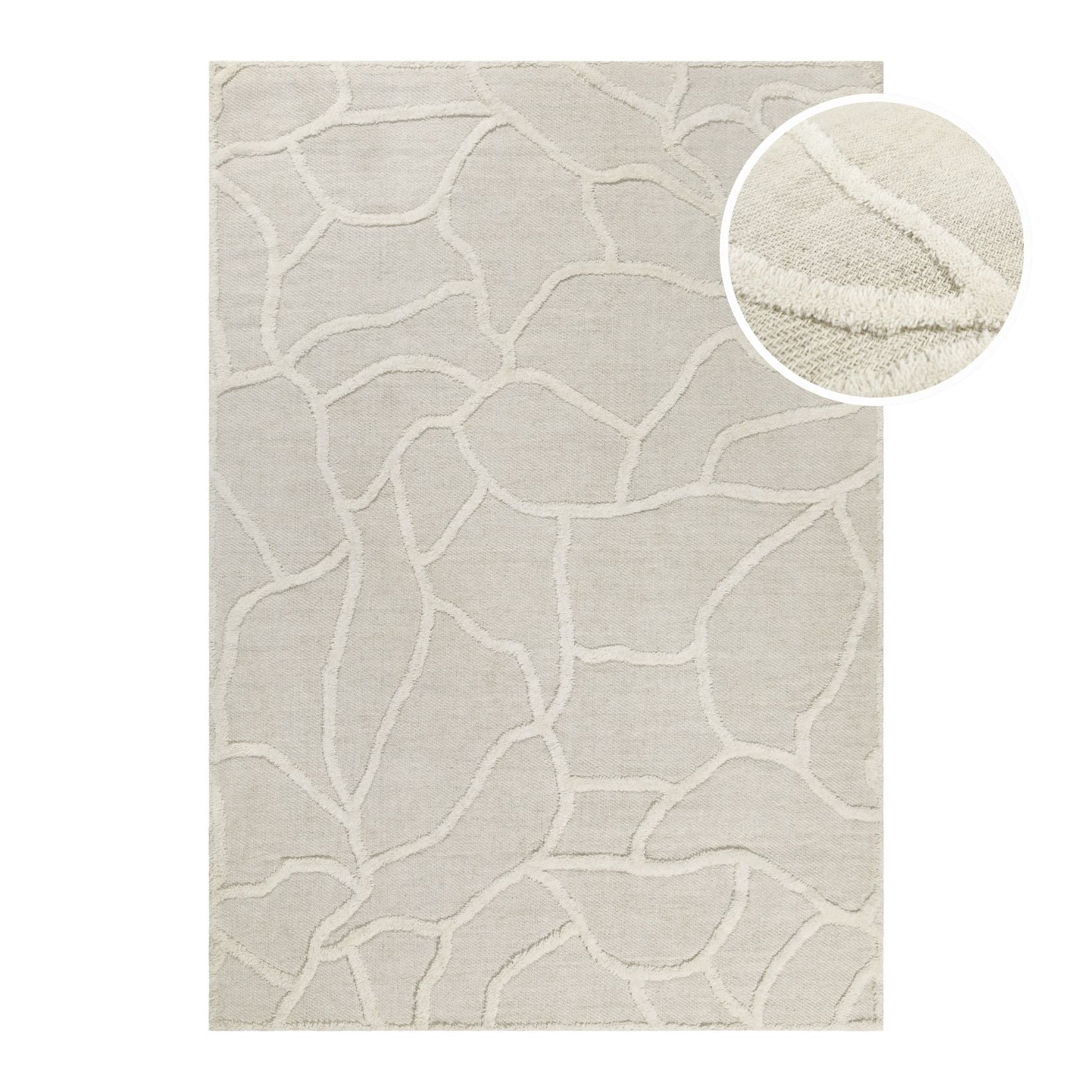 weconhome-hamptons-twentysix-kurzflor-teppich-creme-wei image 1