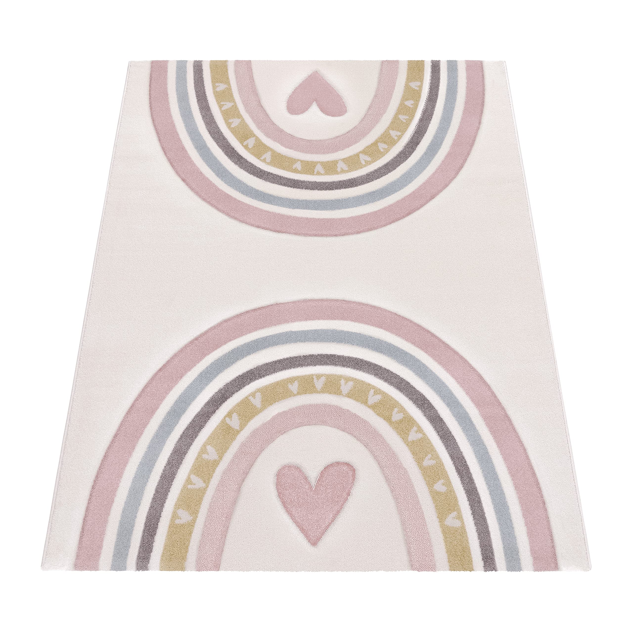 paco-home-kinderteppich-ela-pastell-3d-herz-regenbogen-80x150-cm image 5