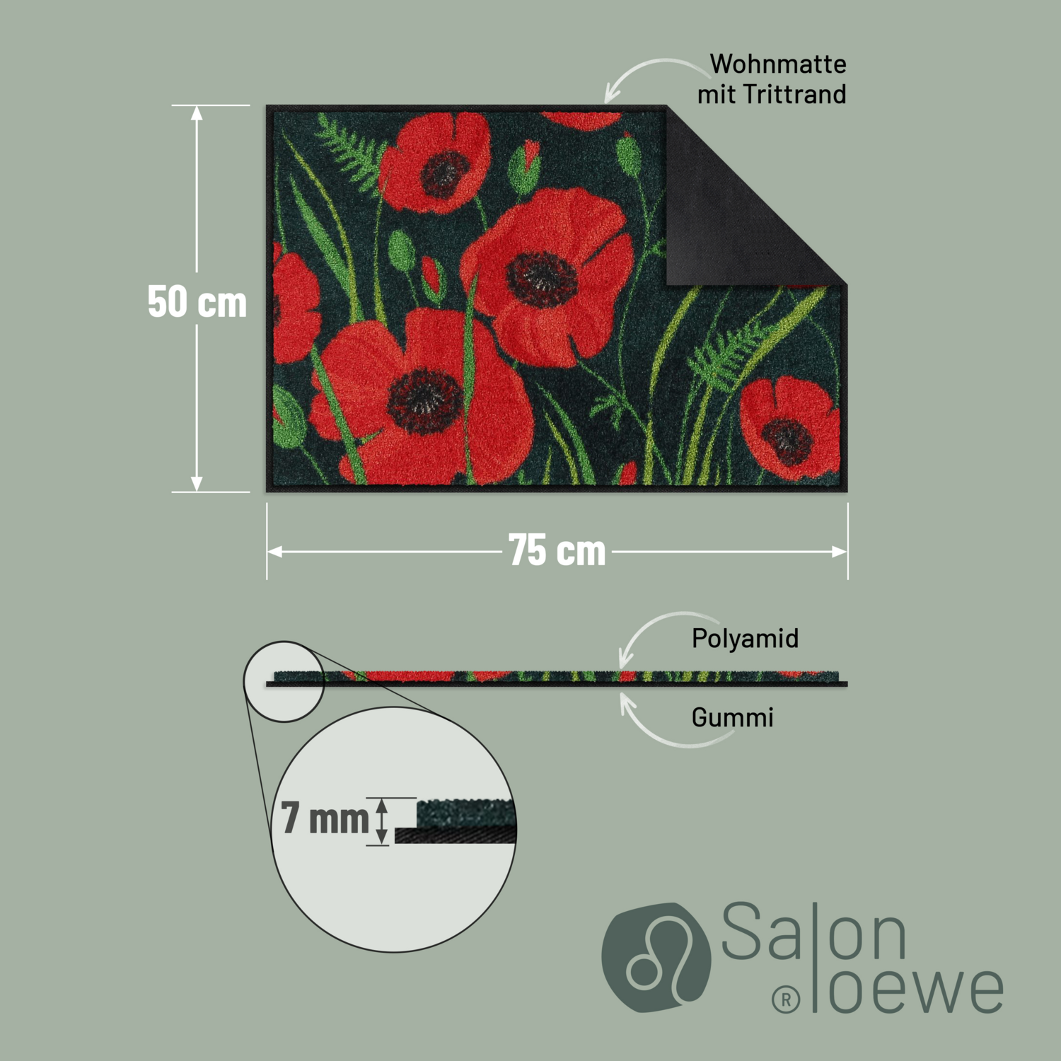 salonloewe-poppys-of-maivi-eingangsmatte-50-x-75-cm-mohnblumen-design-polyamid image 4