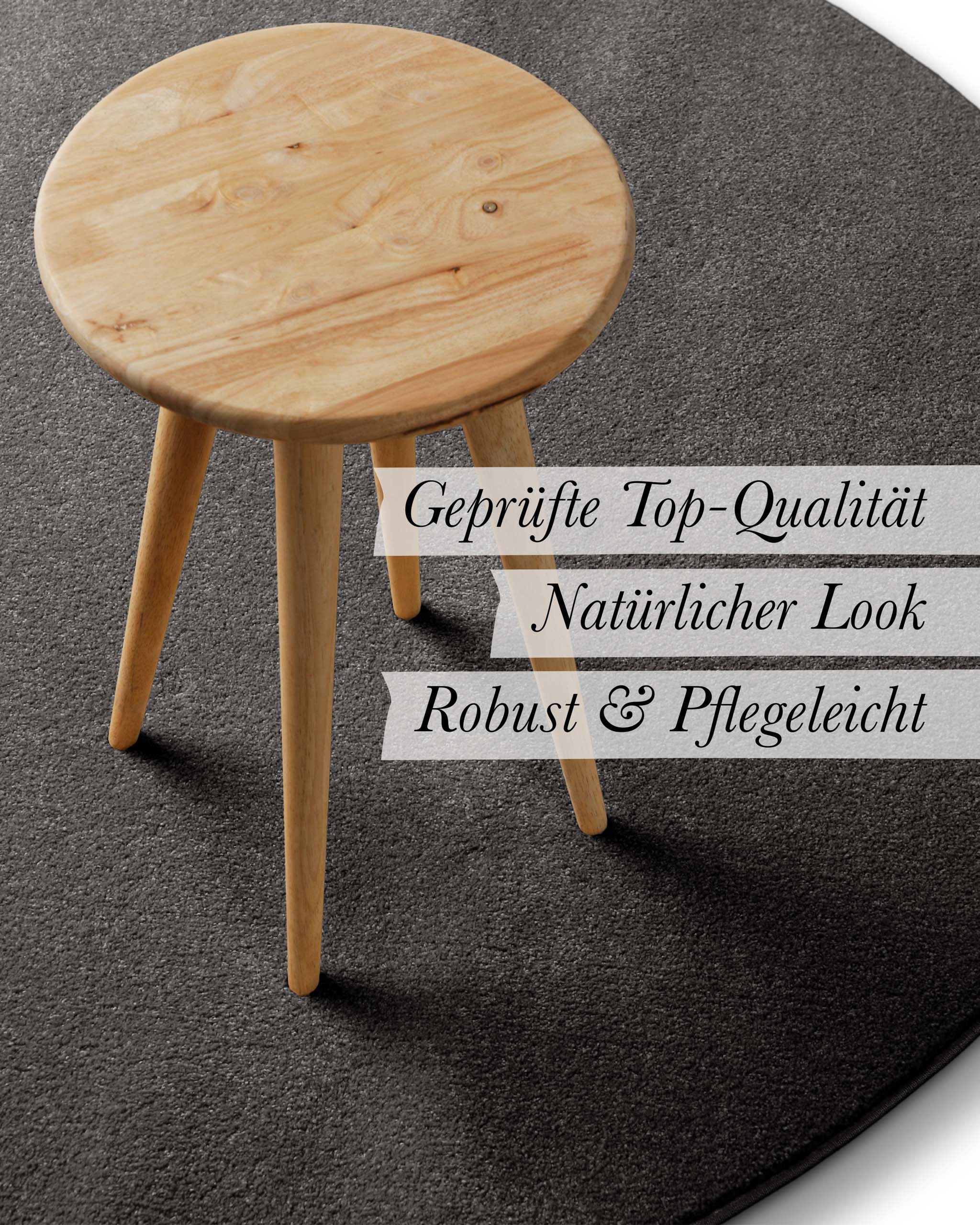 weconhome-basics-freja-kurzflorteppich-rund-anthrazit-grau image 6