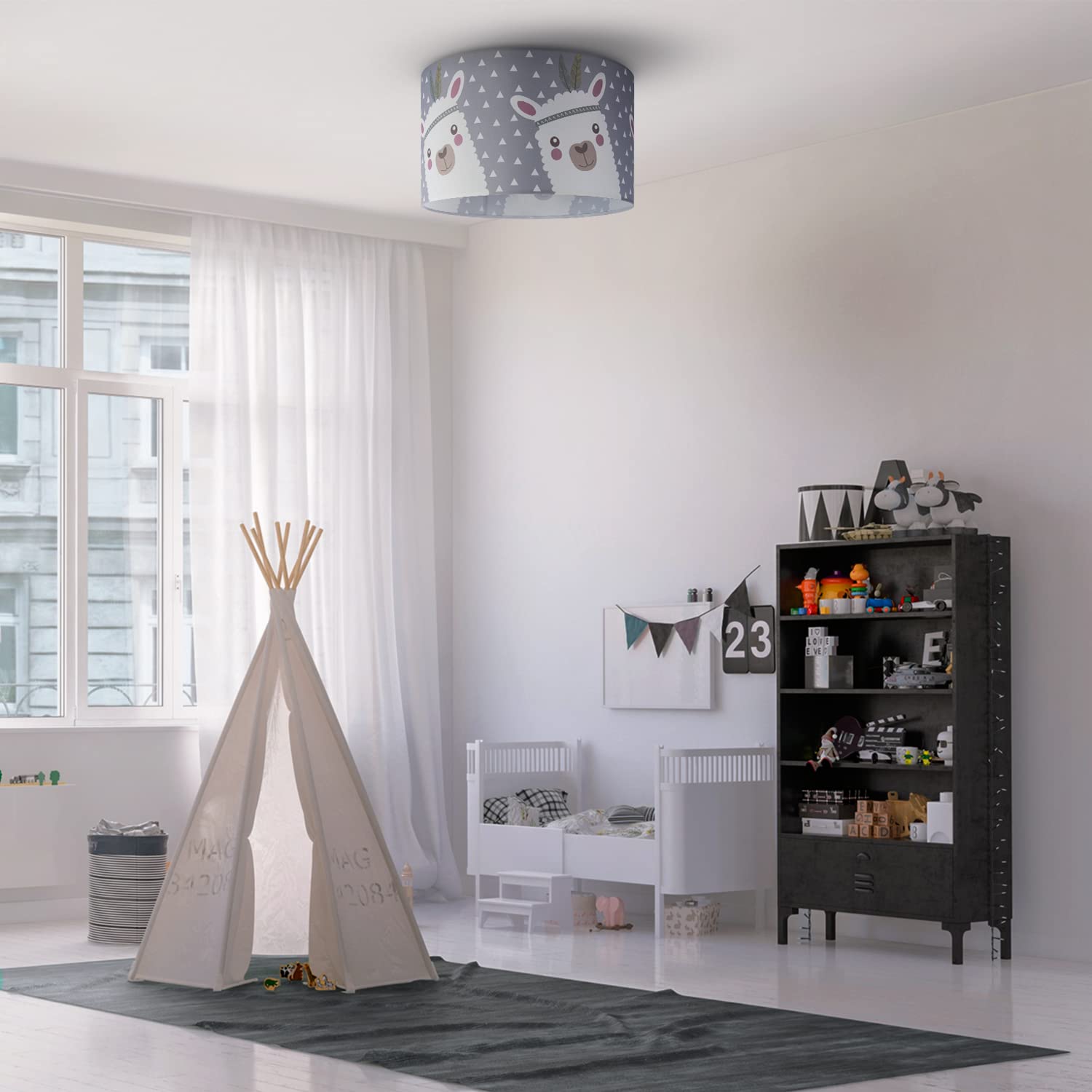 paco-home-deckenlampe-kinderzimmer-lama-alpaka-e27 image 2