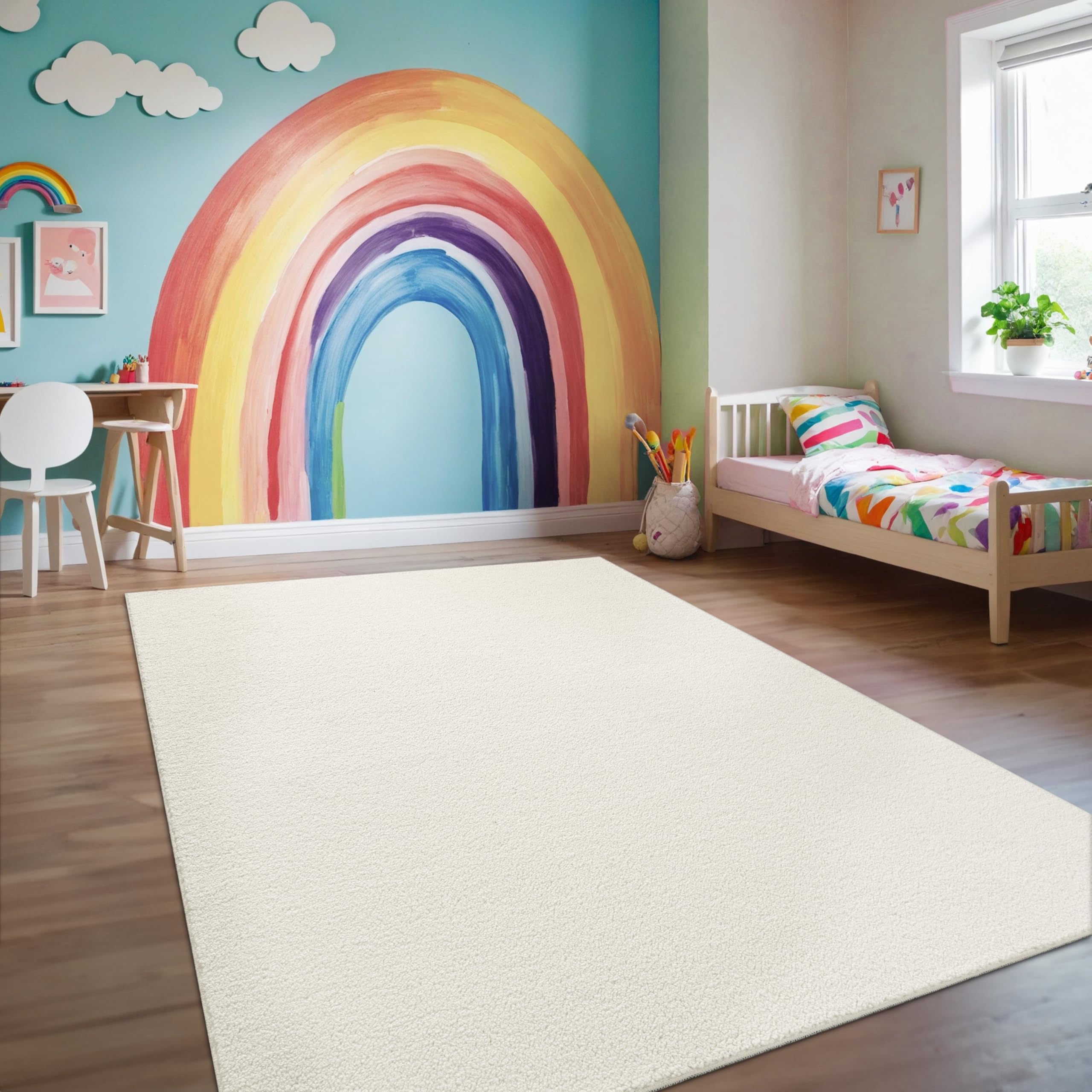 paco-home-teddy-teppich-120x160-cm-creme-hochflor-kunstfell-waschbar image 2
