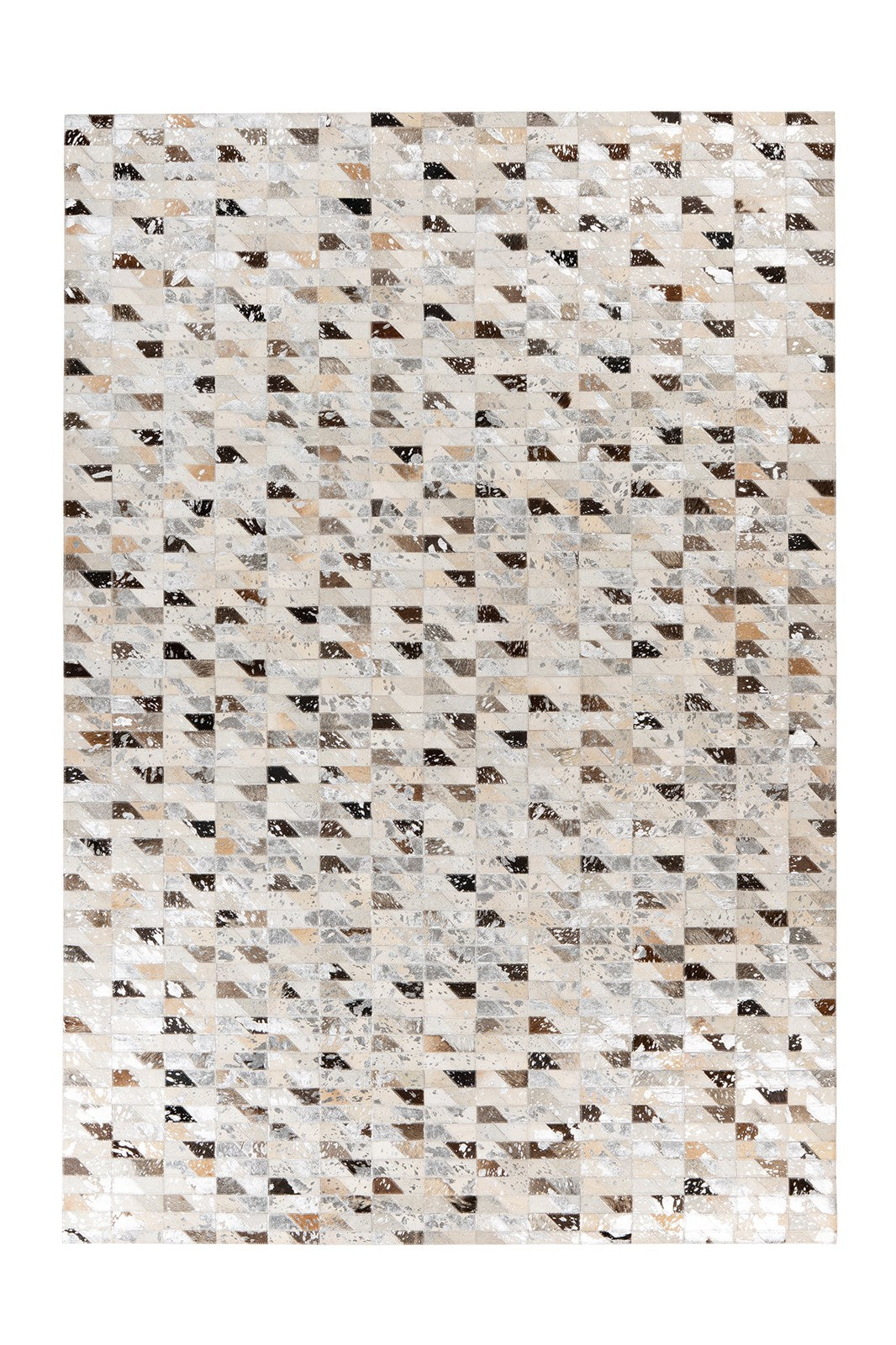 kayoom-lavin-625-design-teppich-patchwork-look-aus-lederst-cken-unikat image 1