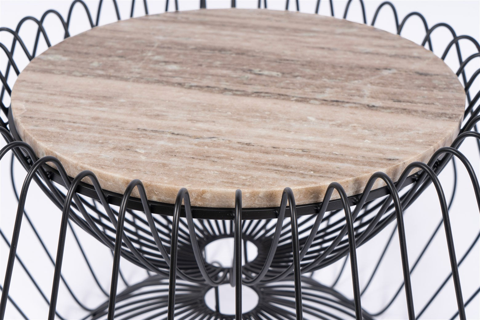 kayoom-beistelltisch-malibu-325-marmor-optik-draht-design-handgefertigt-40x40x50 image 3