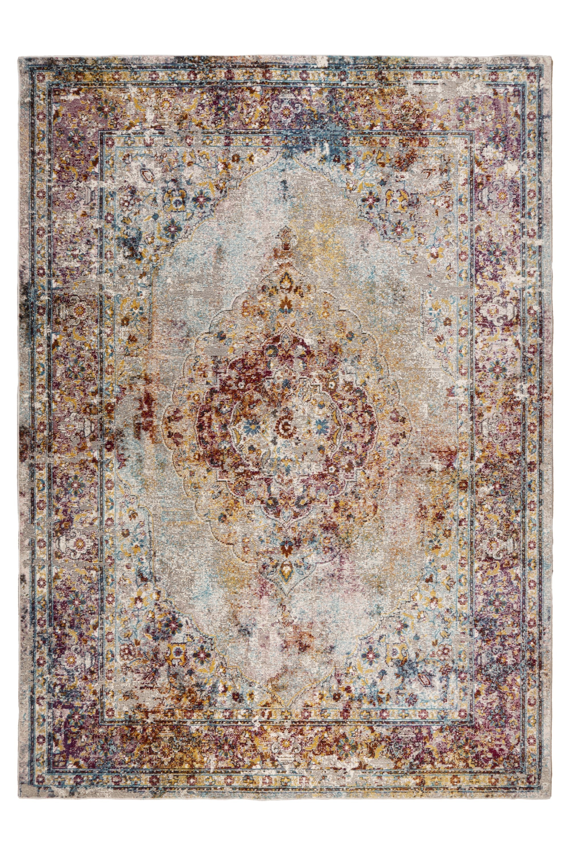 kayoom-pioneer-125-kurzflorteppich-10-mm-florh-he-2000-g-m-polypropylen-buntes-m image 1