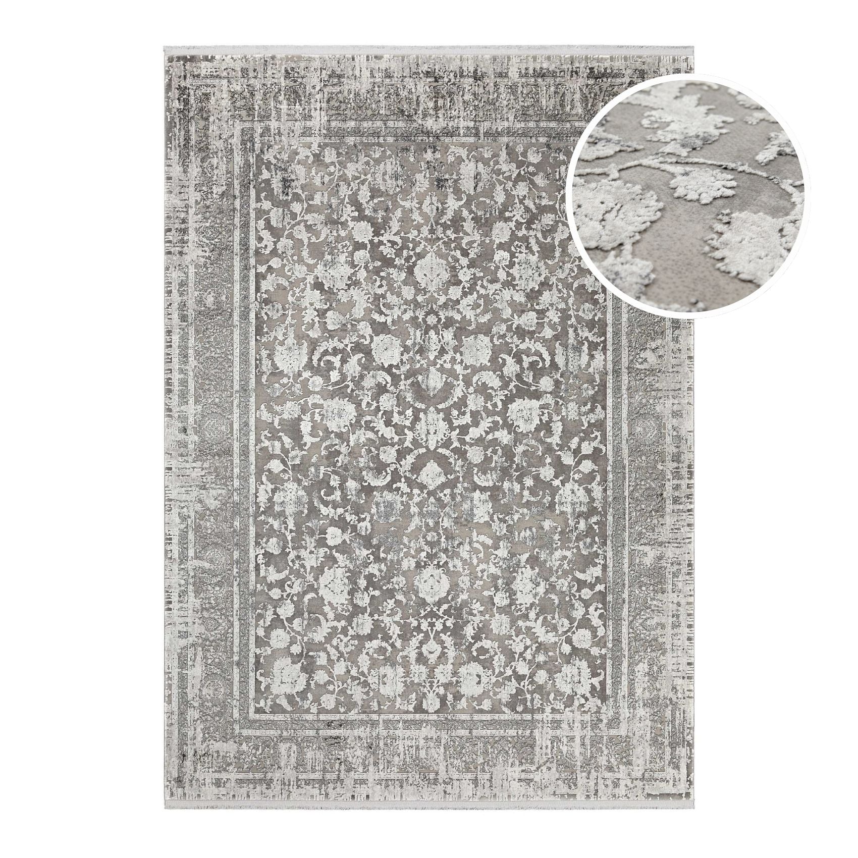 weconhome-upperground-bazaar-vintage-teppich-grau-sand-beige-oriental image 1