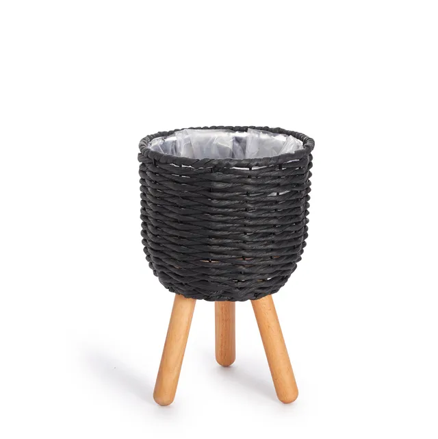 paco-home-blumentopf-bertopf-natur-rattan-set-2pcs-set-design-3-schwarz-gro image 1