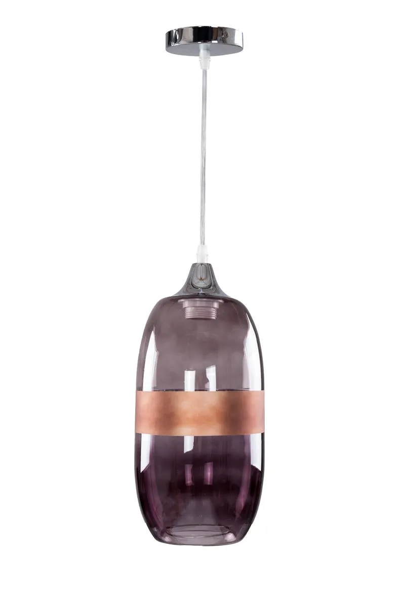 kayoom-h-ngelampe-mars-205-dunkelrot-glas-zylinderf-rmig-h-henverstellbar image 1