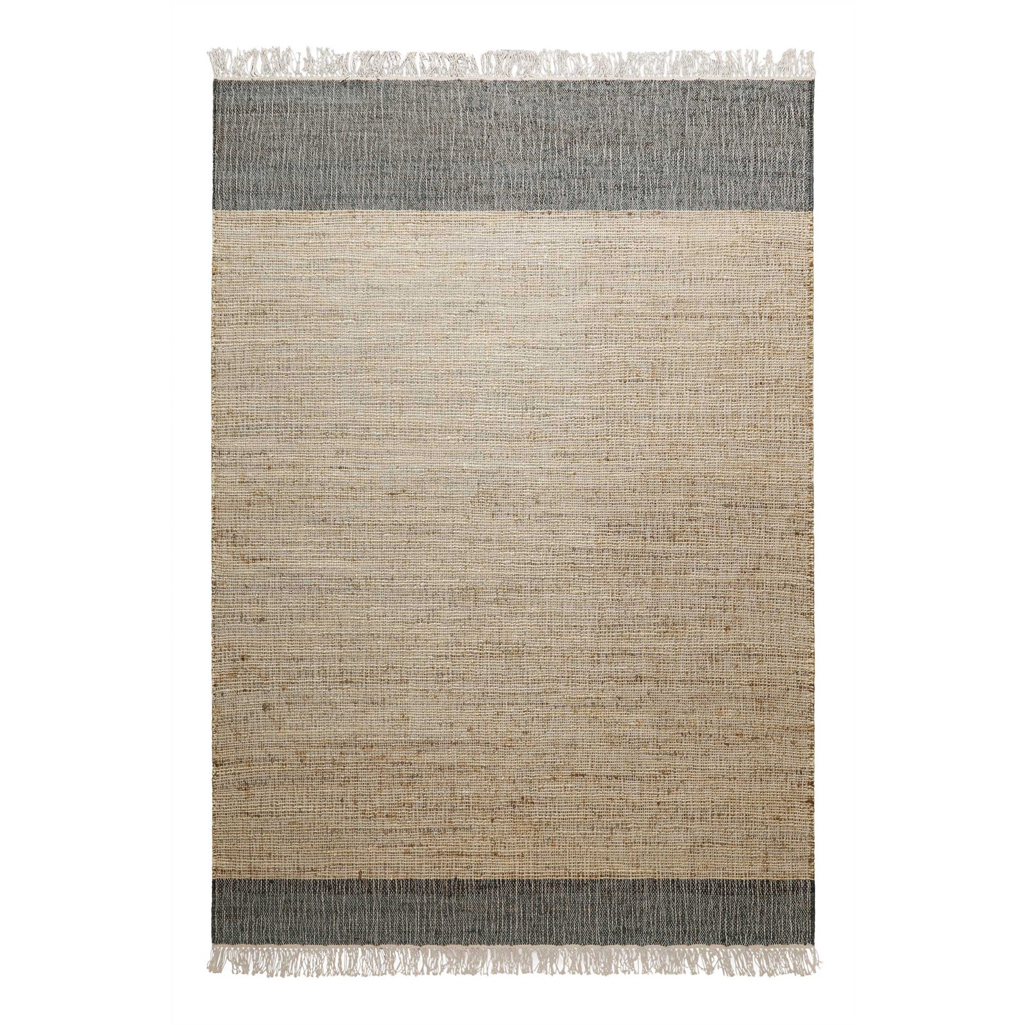 weconhome-green-looop-viktor-handgewebter-kurzflor-teppich-beige-grau-aus-jute-u image 2