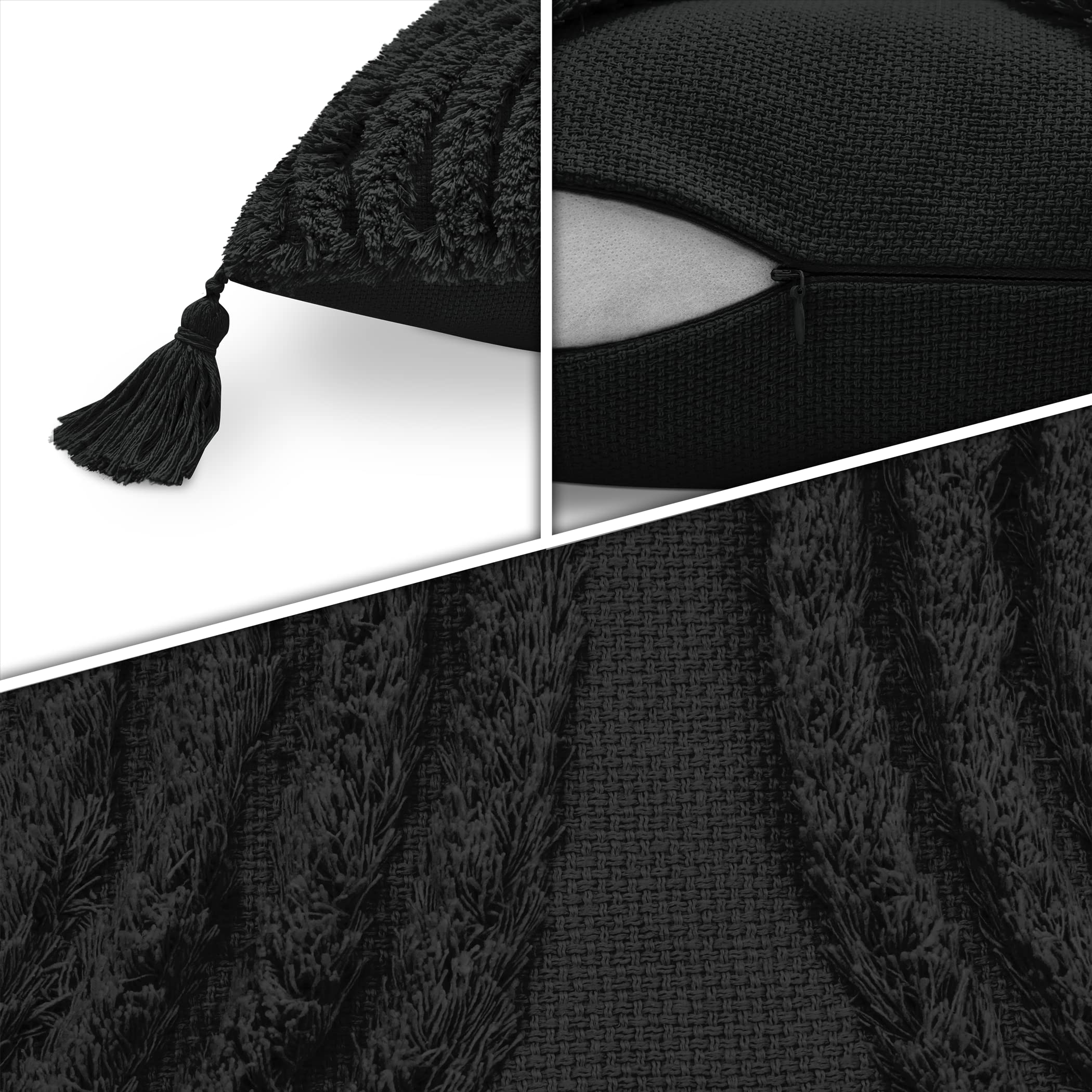 paco-home-boho-kissenbezug-mit-quastenfransen-single-schwarz image 4