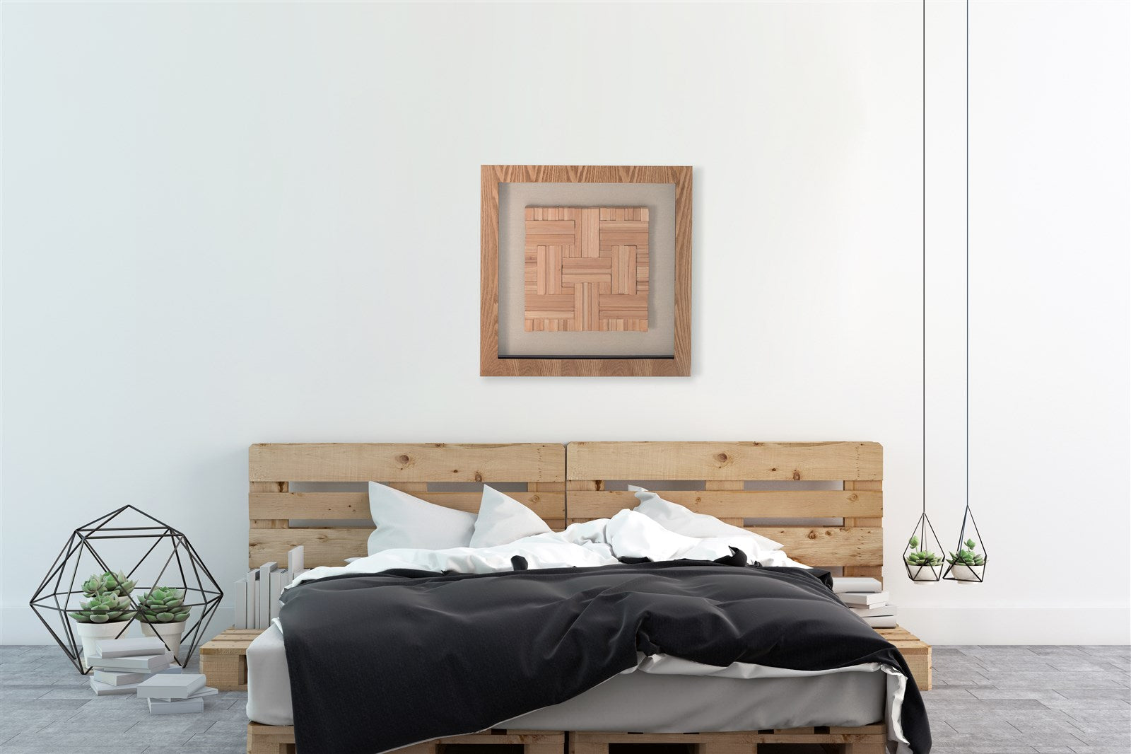 kayoom-bilder-holzkunst-carr-i-60x60-cm-holz-3d-wandbild image 2