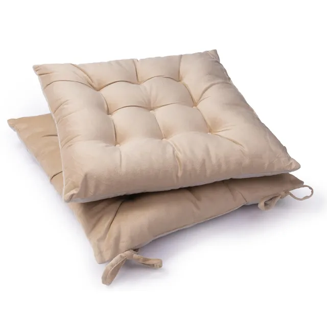 paco-home-sitzkissen-mit-befestigungsb-ndern-40x40-cm-stuhlkissen-indoor-2er-set-9 image 1