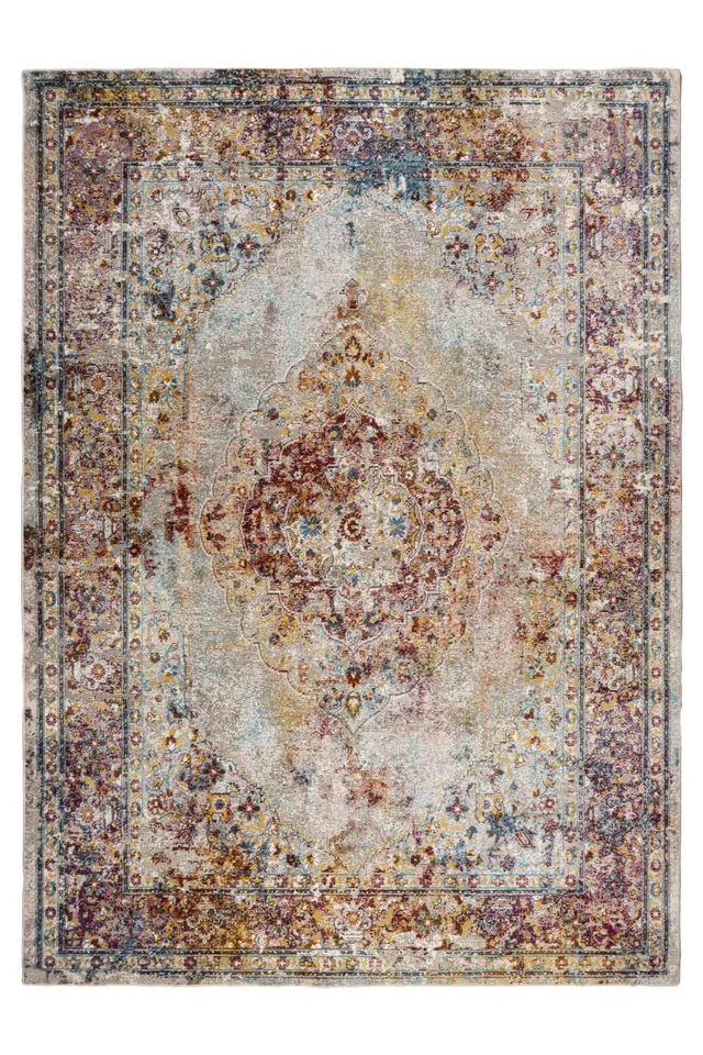 kayoom-pioneer-125-kurzflorteppich-10-mm-florh-he-2000-g-m-polypropylen-buntes-m image 1