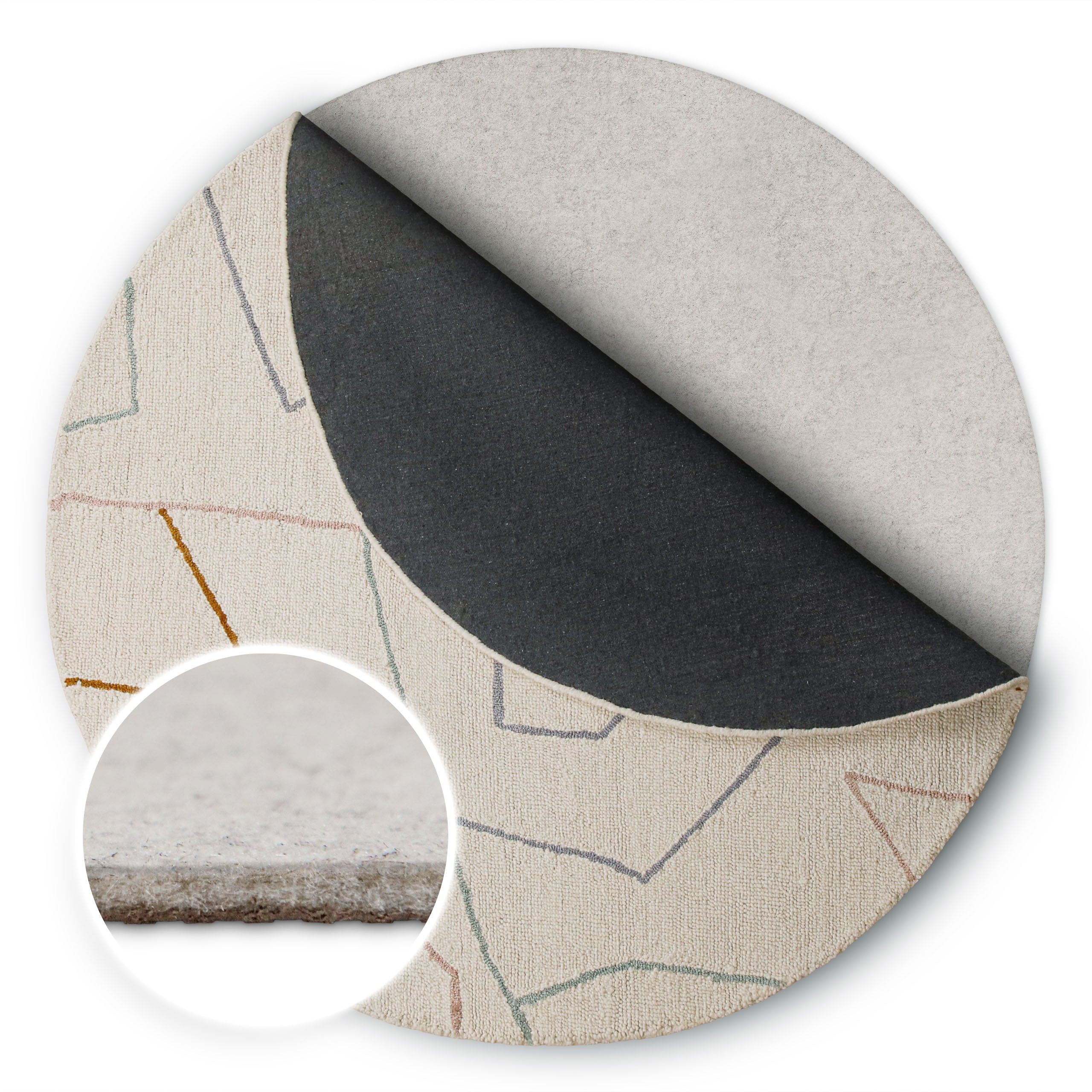 weconhome-premium-rugpad-teppichunterlage-100-recyceltes-polyester-eckig-quadrat image 2