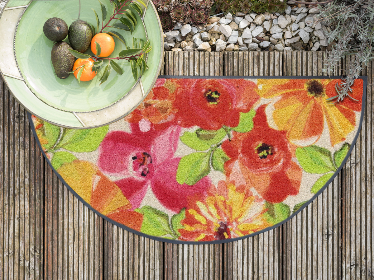 salonloewe-flower-bed-beige-red-sonderform-42-x-85-cm-design-fu-matte-mit-blumen image 2