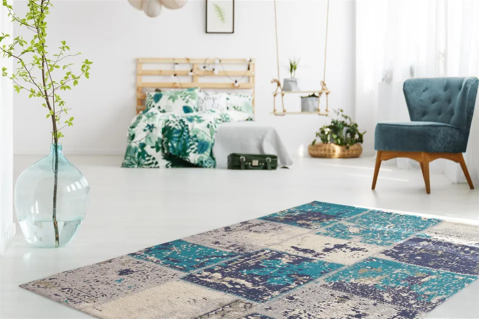 kayoom-matrix-110-patchwork-teppich-flachgewebt image 1