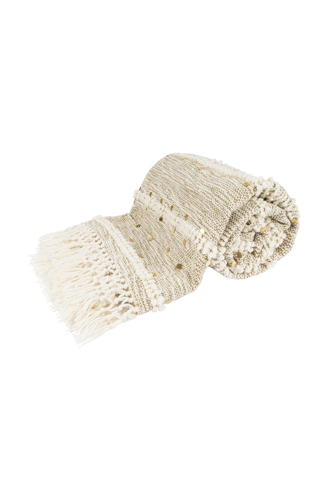 kayoom-decke-bohist-425-creme-khaki-kuscheldecke-aus-wolle-im-boho-stil-mit-fran image 5