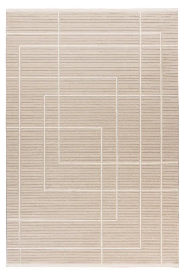 kayoom-certain-125-kurzflorteppich-11-mm-florh-he-2000-g-m-polypropylen-beige-ve image 1