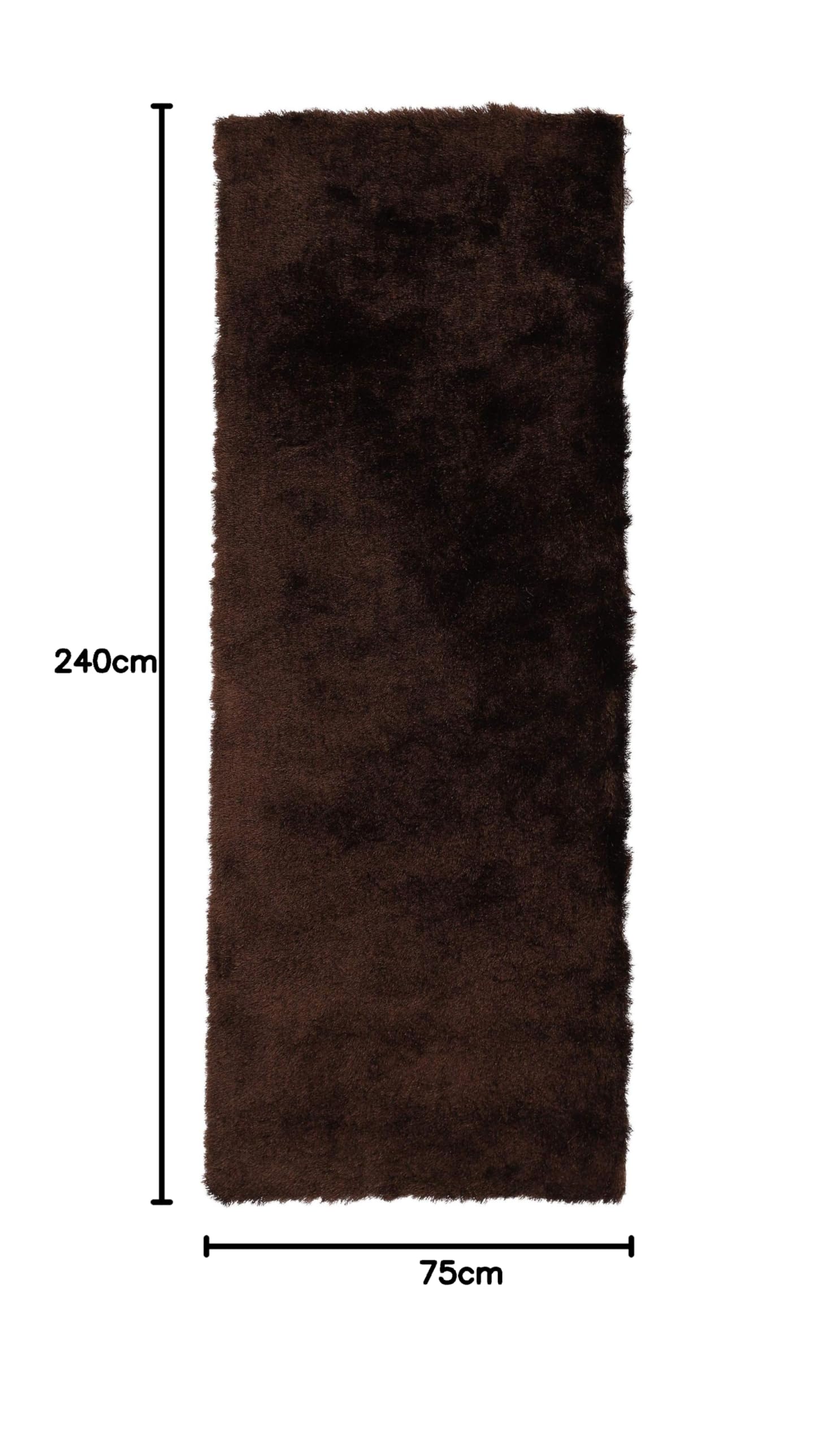 carpetfine-hochflorteppich-breeze-l-ufer-dunkelbraun-75x240-cm-shaggy-teppich-f- image 2