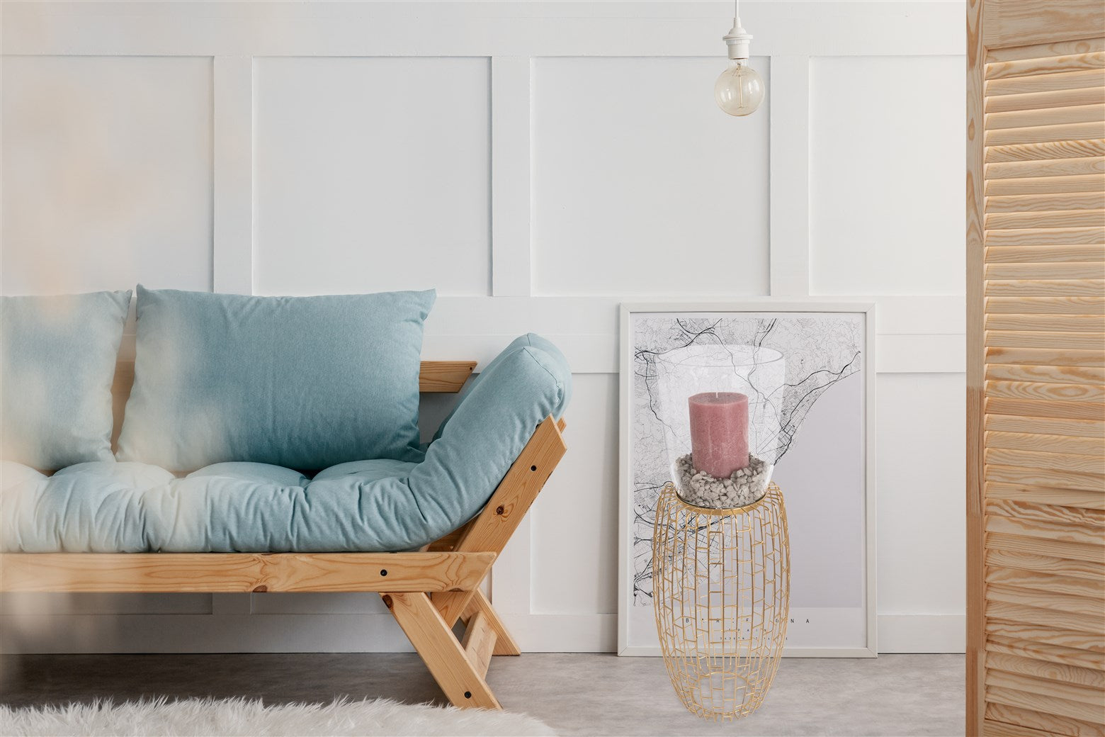 kayoom-kerzenst-nder-malibu-825-windlicht-mit-metallgestell-und-glas image 2
