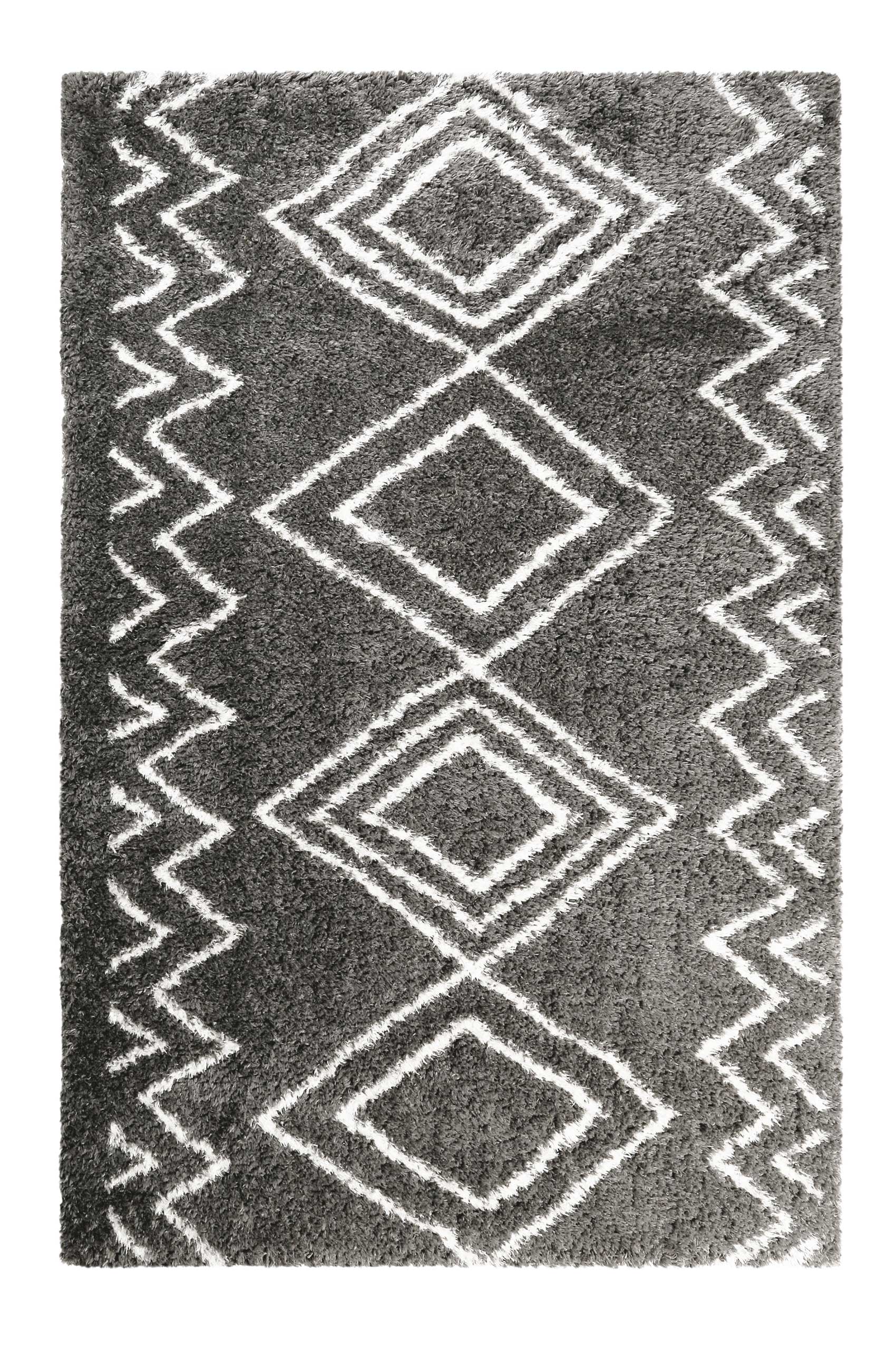 weconhome-boho-scandic-yagour-hochflor-teppich-grau-50-mm image 1