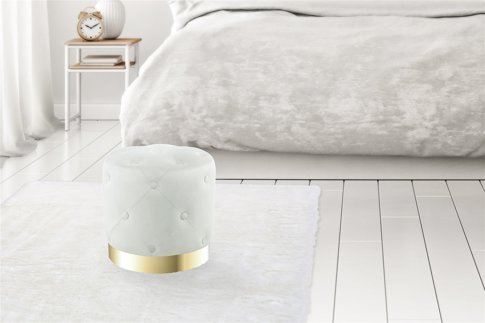 kayoom-hocker-piano-225-glamour-sitzhocker-mit-samtbezug-und-goldenem-standfu image 8