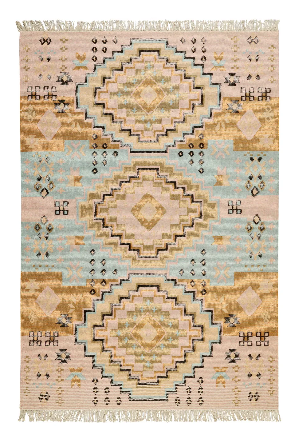 green-looop-by-weconhome-mayenne-kelim-teppich-bunt-wollmix-l-ufer image 1