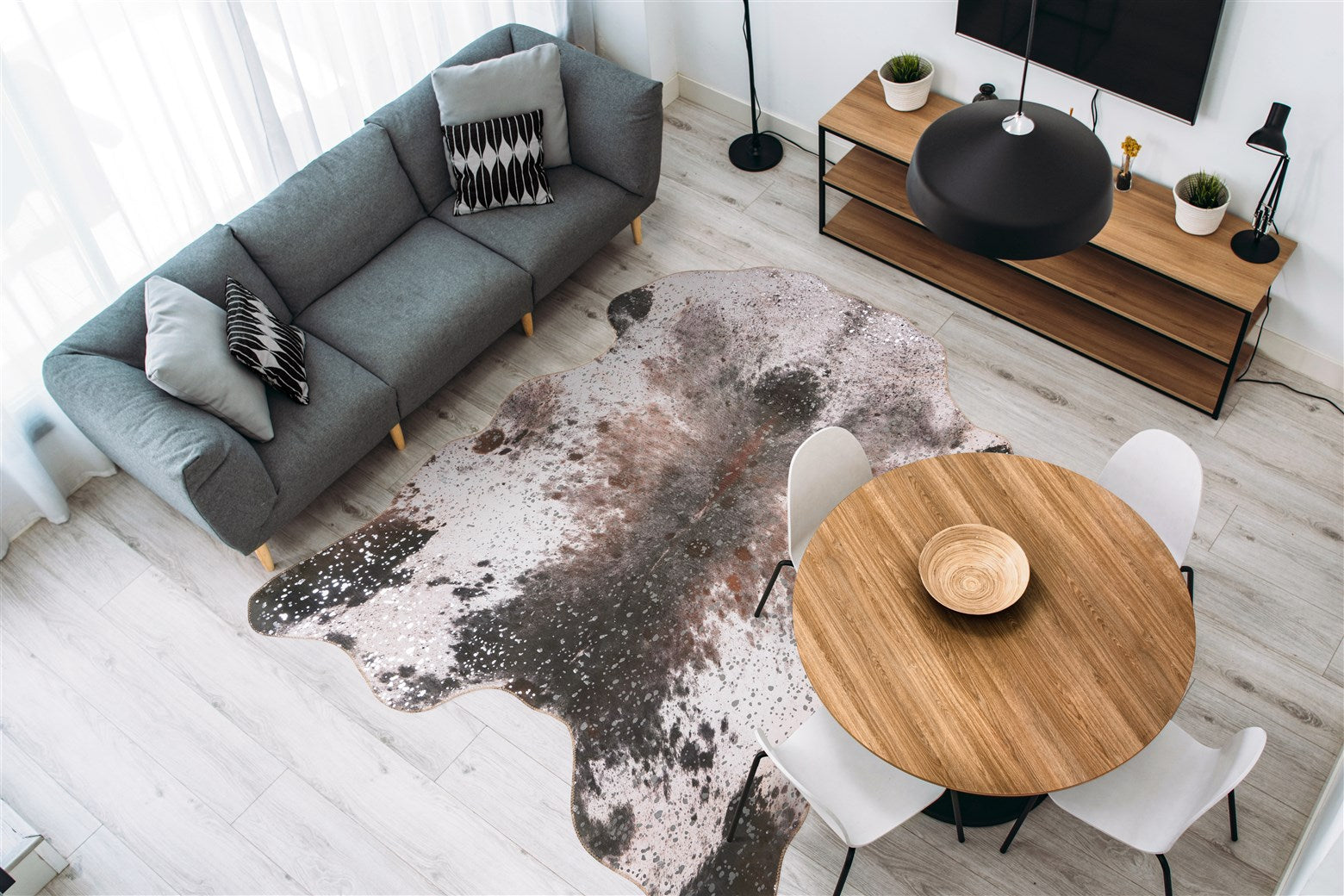 kayoom-western-525-flachflorteppich-in-tierfelloptik-kunstfell-teppich-50-rabatt image 3