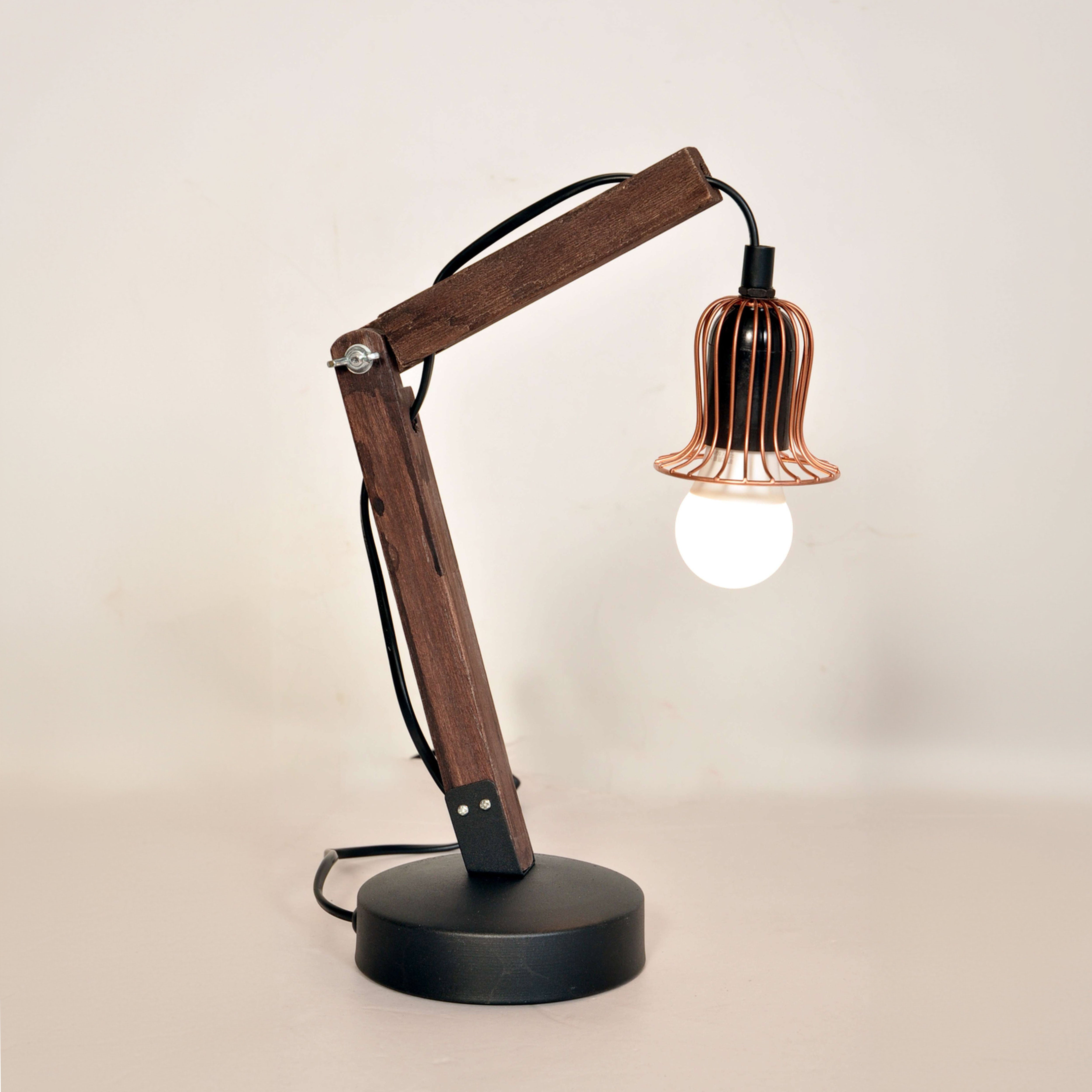kayoom-tischlampe-rossa-ii-holz-metall-kombination-e27-fassung-zeitloses-design image 3