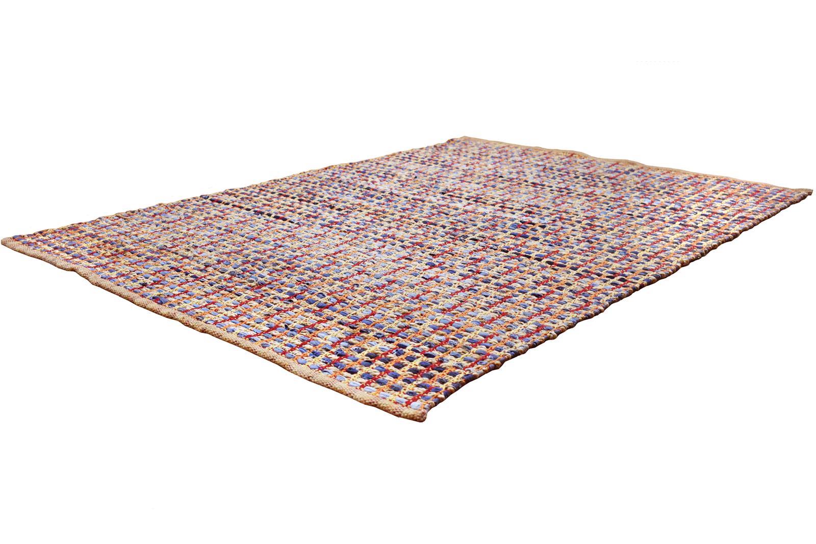 kayoom-sienna-410-geflochtener-flachflorteppich-mehrfarbig-handgefertigt-aus-bau image 3