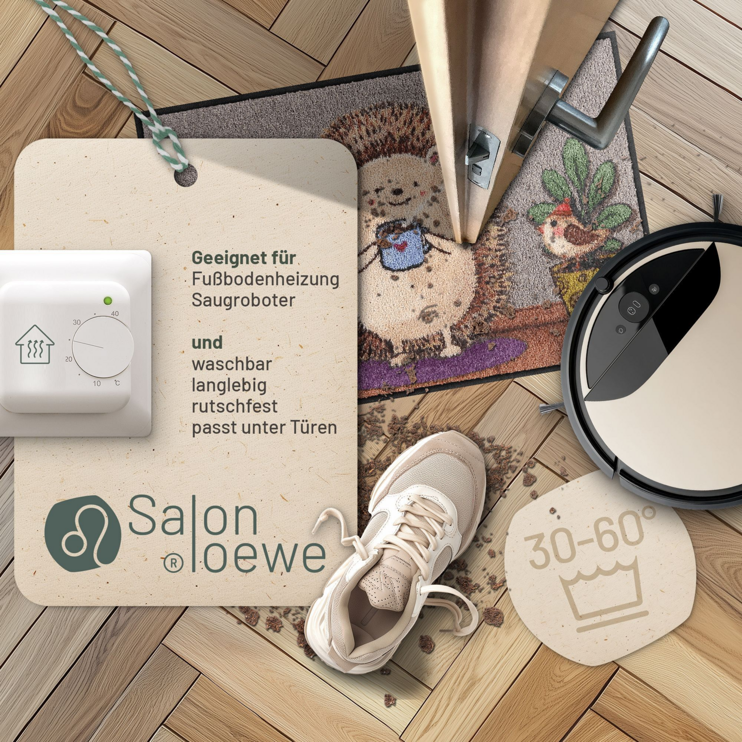 salonloewe-cozy-hedgy-eingangsmatte-50-x-75-cm-fu-matte-mit-igel-motiv-und-herbs image 2