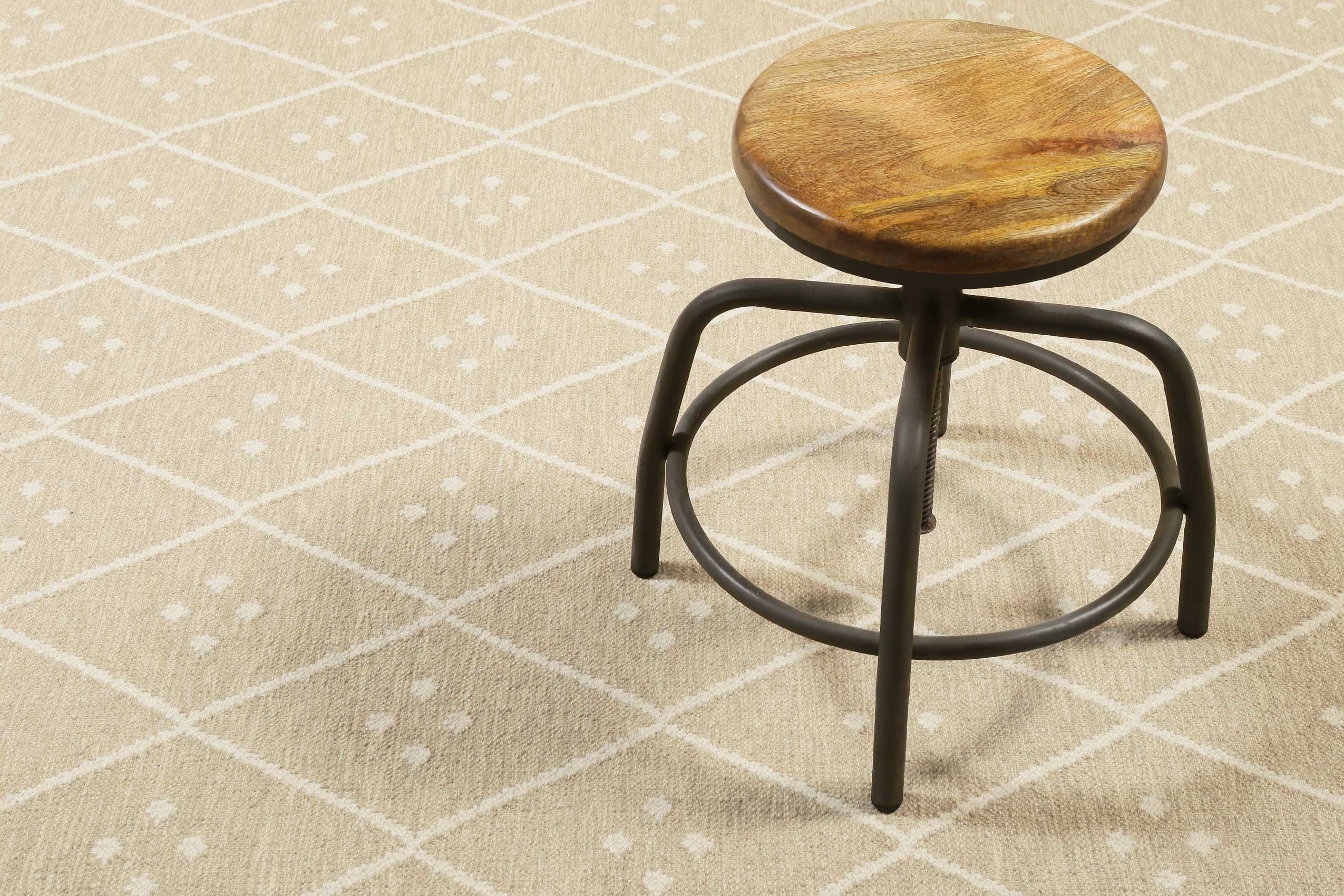 green-looop-kelim-teppich-vermont-beige-creme-meliert-kurzflor-wolle image 7