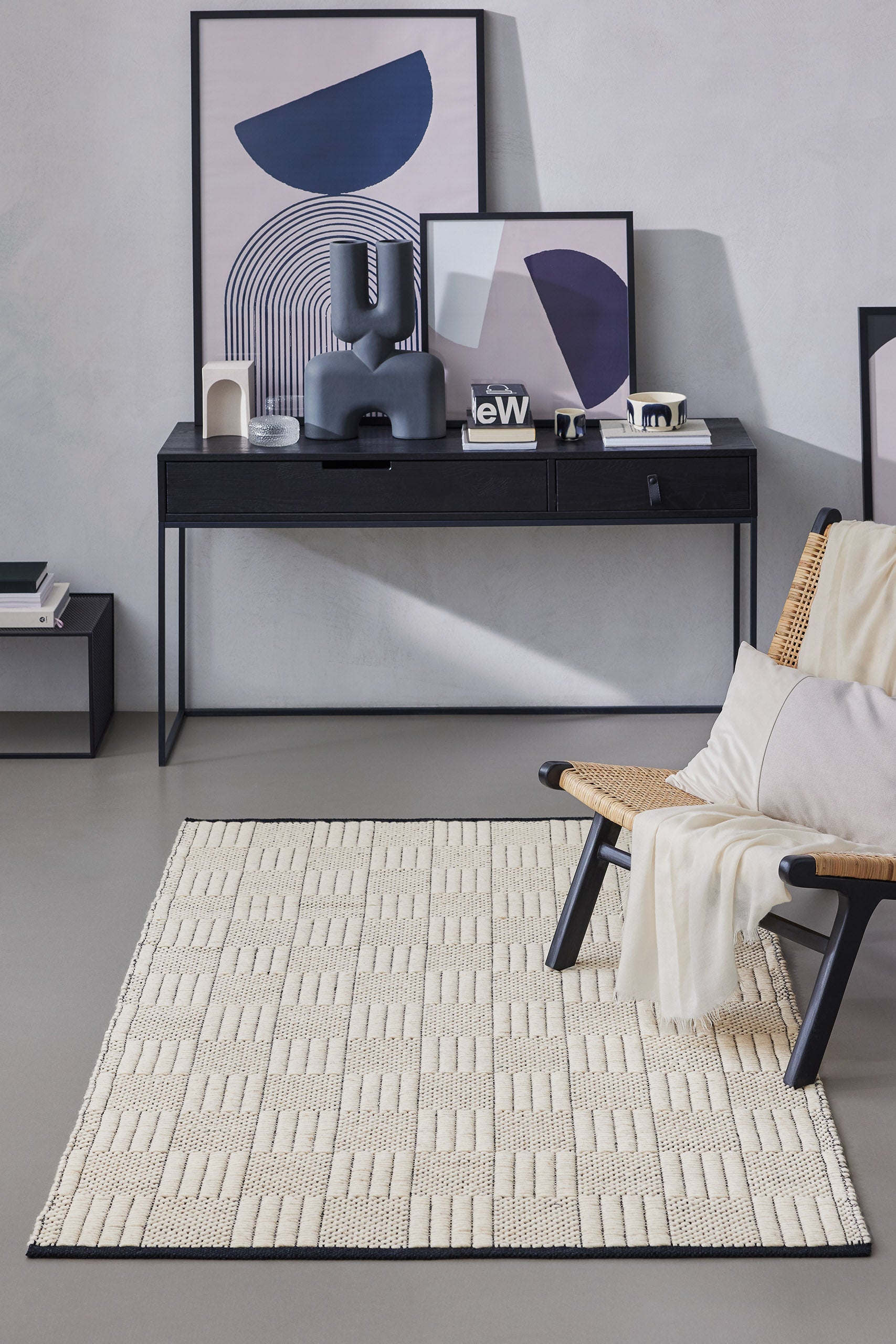 weconhome-lani-wollteppich-creme-wei-karo image 6