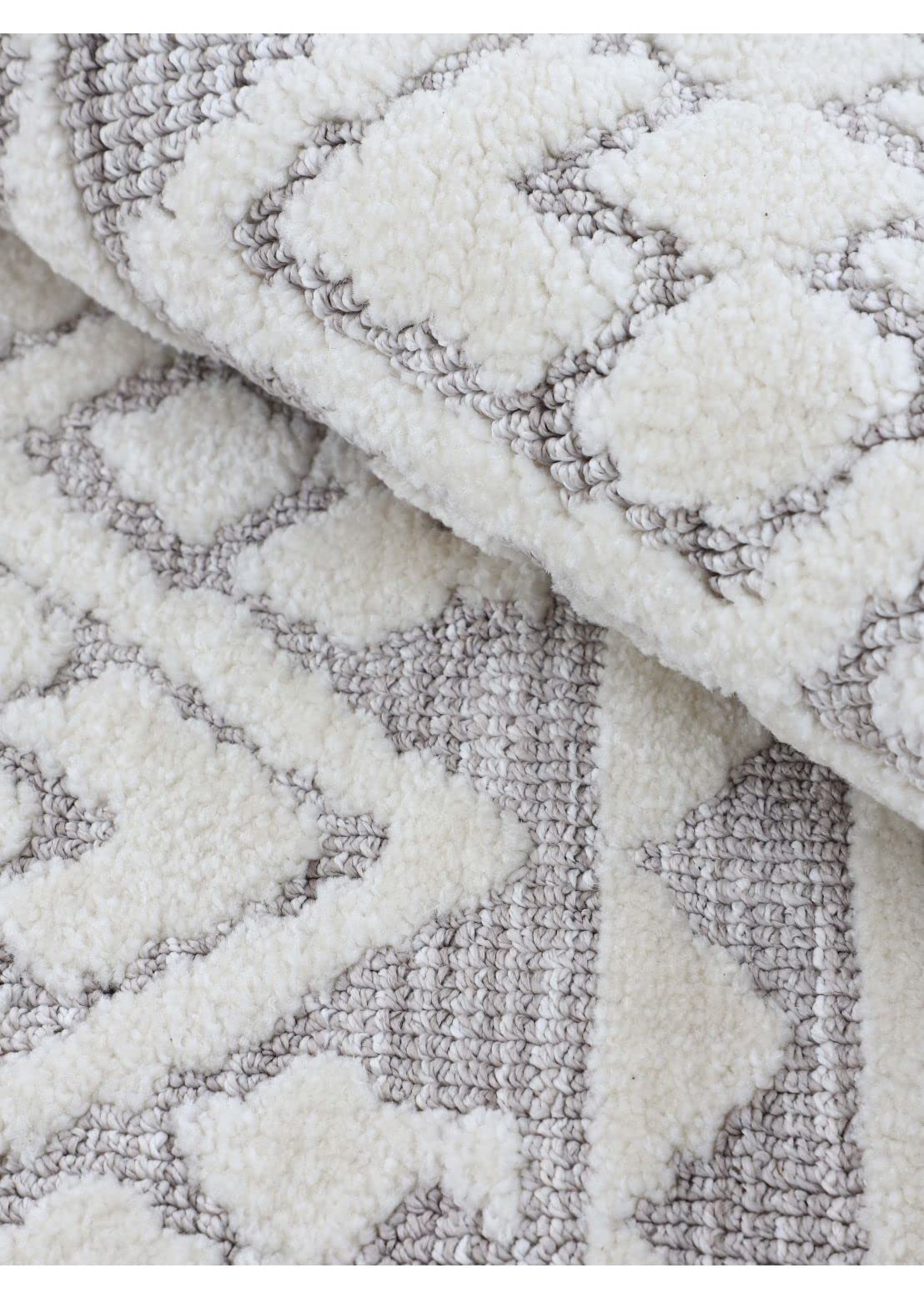 carpetfine-teppich-holly-weicher-teppich-creme-hellgrau-80x150-cm image 8